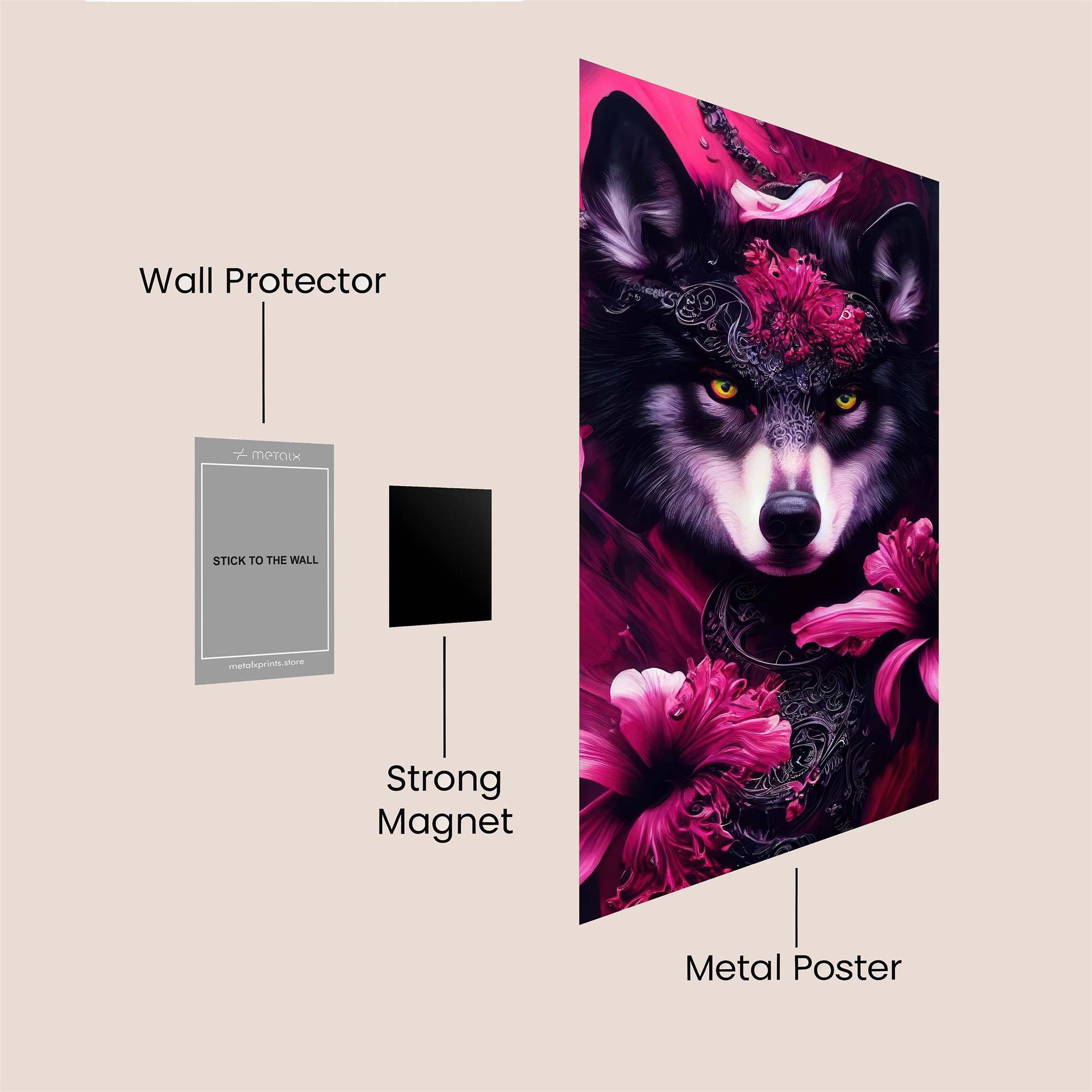 Lupine Majesty Safe Wall Magnetic / M