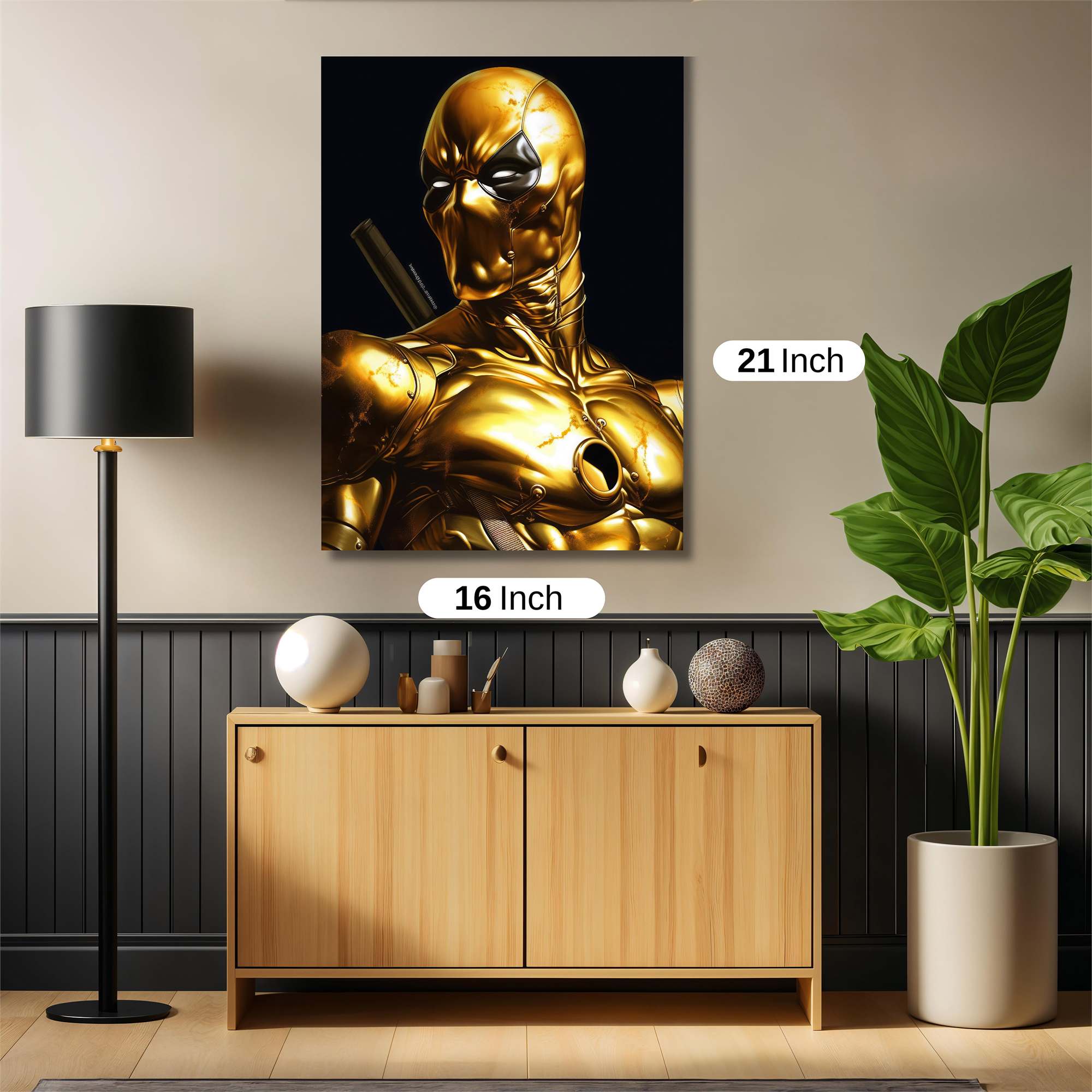 Golden Heroism Safe Wall Magnetic / M