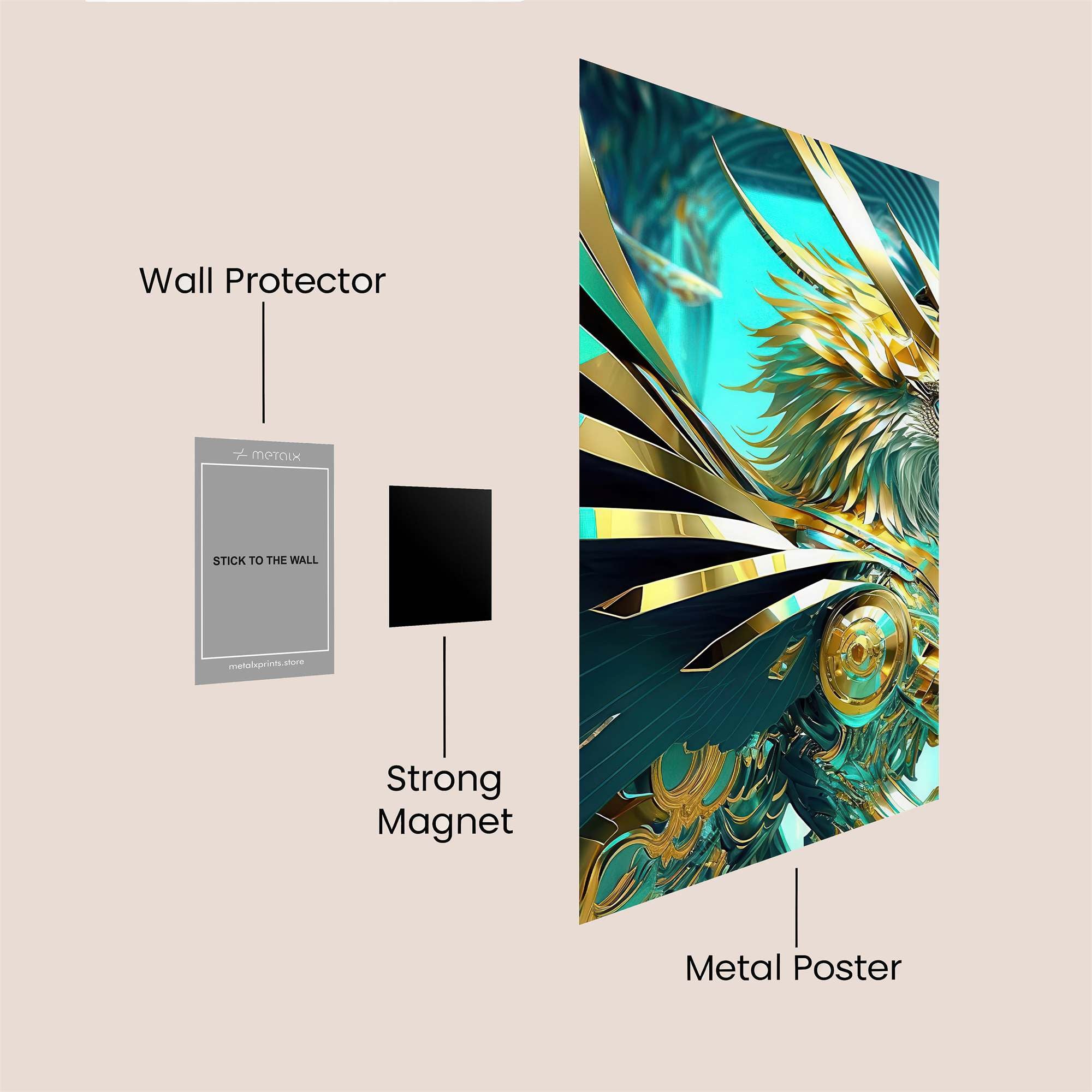 Cyber Hawk Safe Wall Magnetic / M