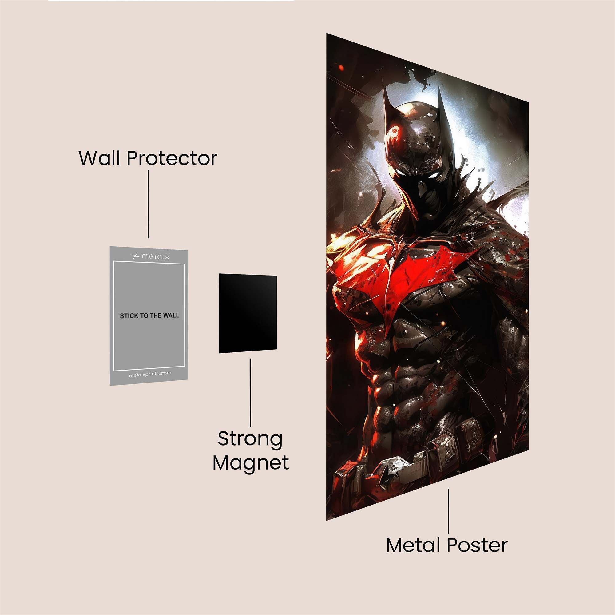 Batman Ascendant Safe Wall Magnetic / M