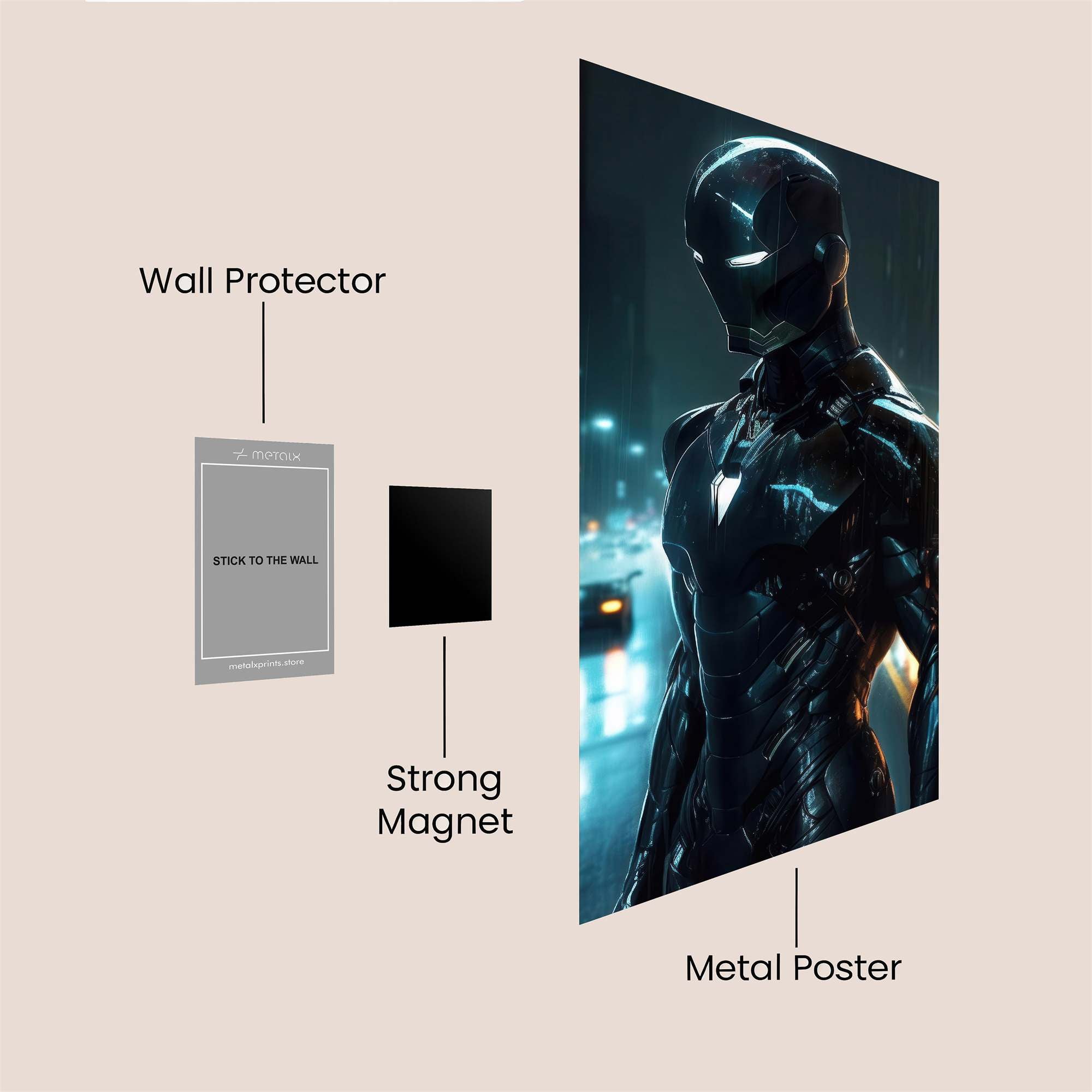 Iron Resilience Safe Wall Magnetic / M