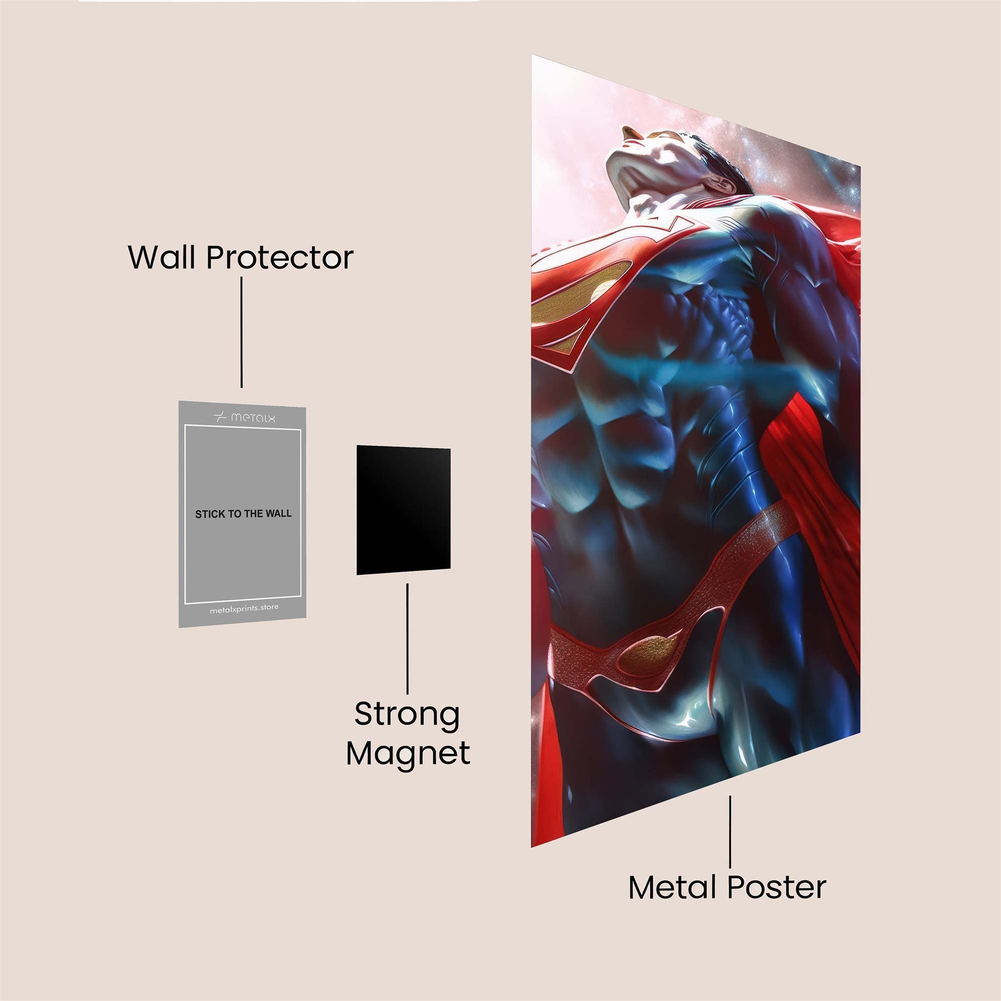 Superman Ascension Safe Wall Magnetic / M