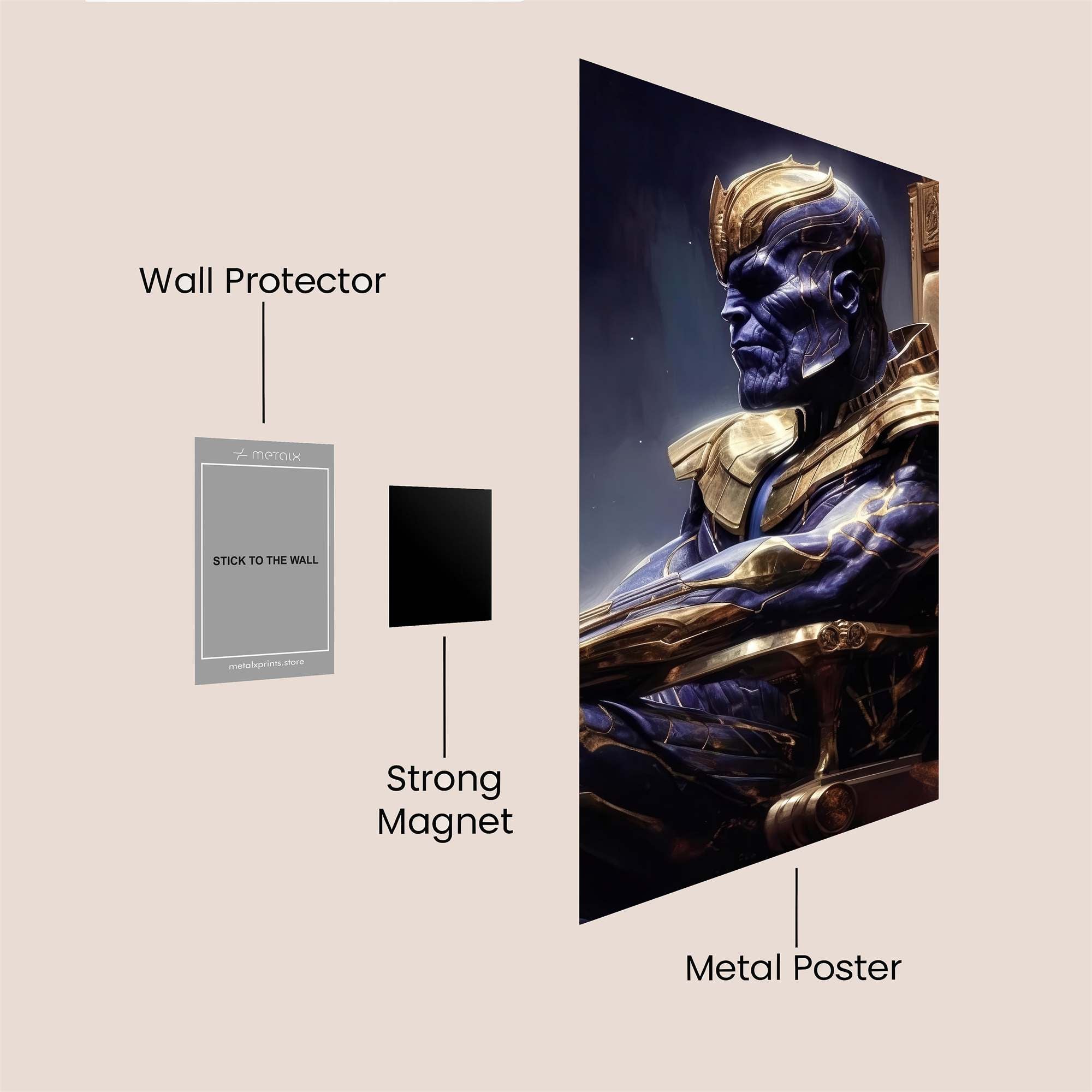 Thanos Contemplation Safe Wall Magnetic / M