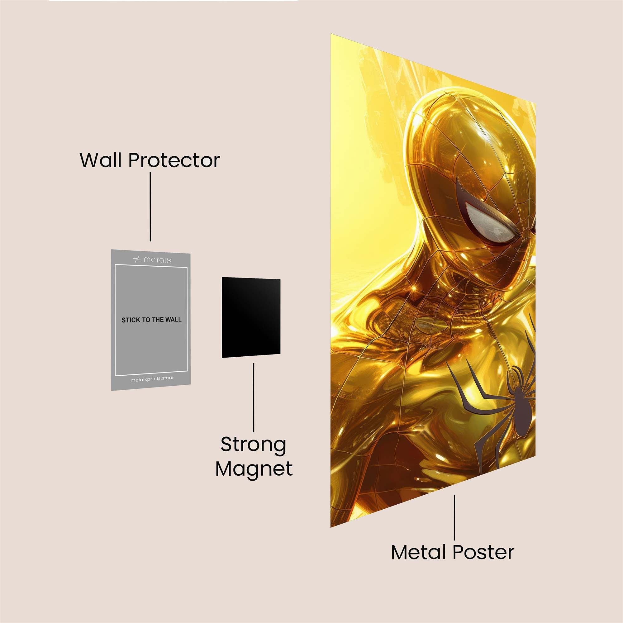 Golden Ascendancy Safe Wall Magnetic / M