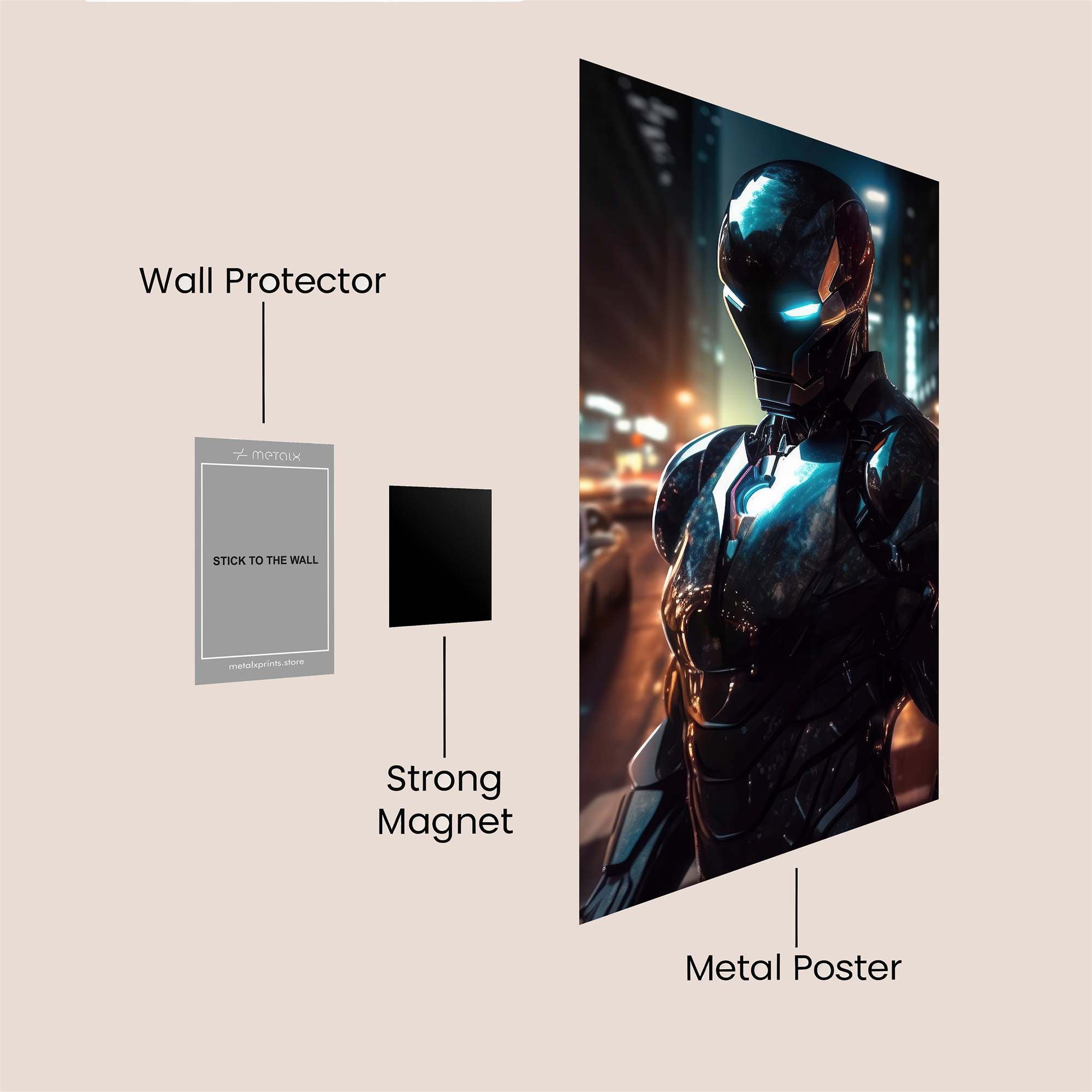 Ironman Nocturne Safe Wall Magnetic / M