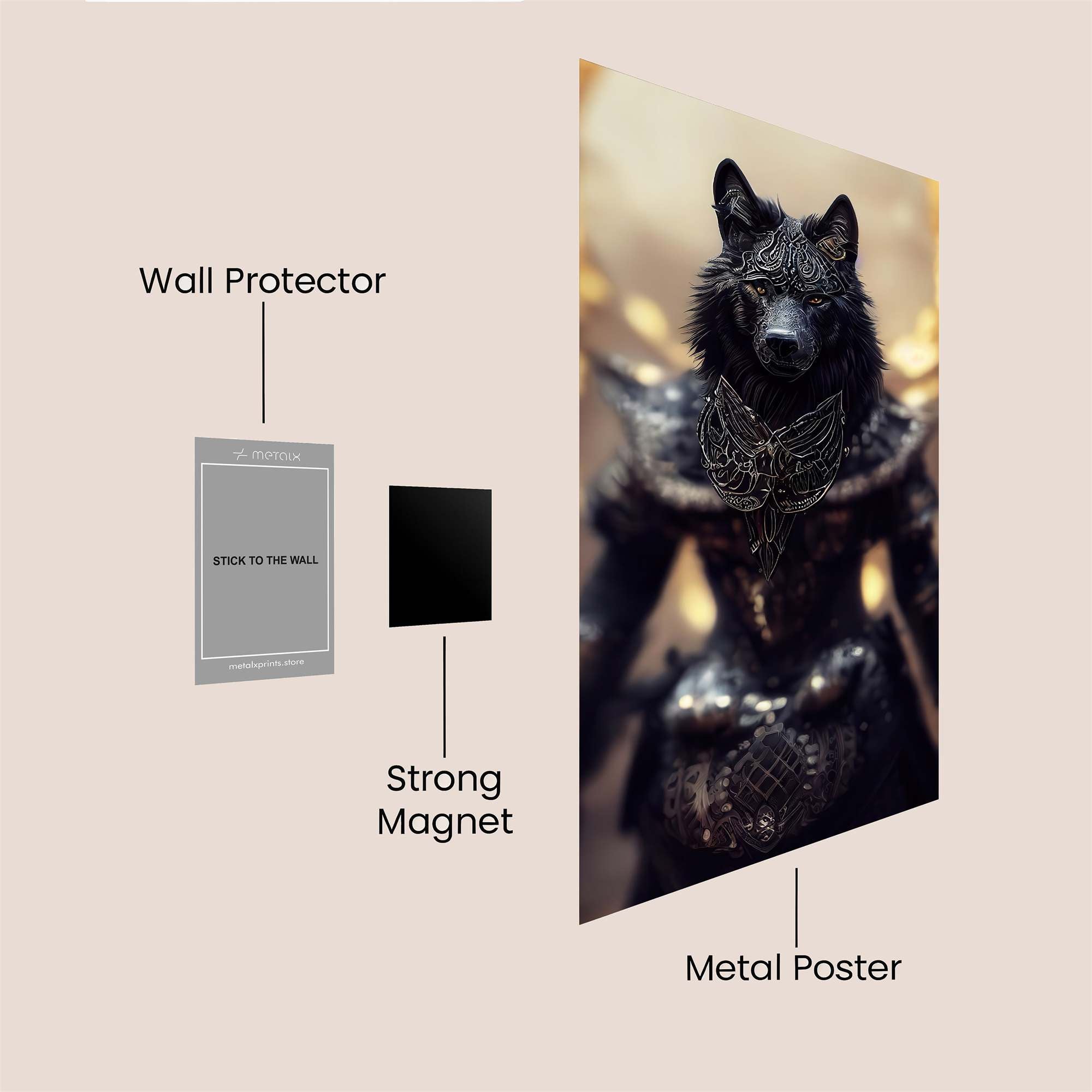 Lupine Majesty Safe Wall Magnetic / M