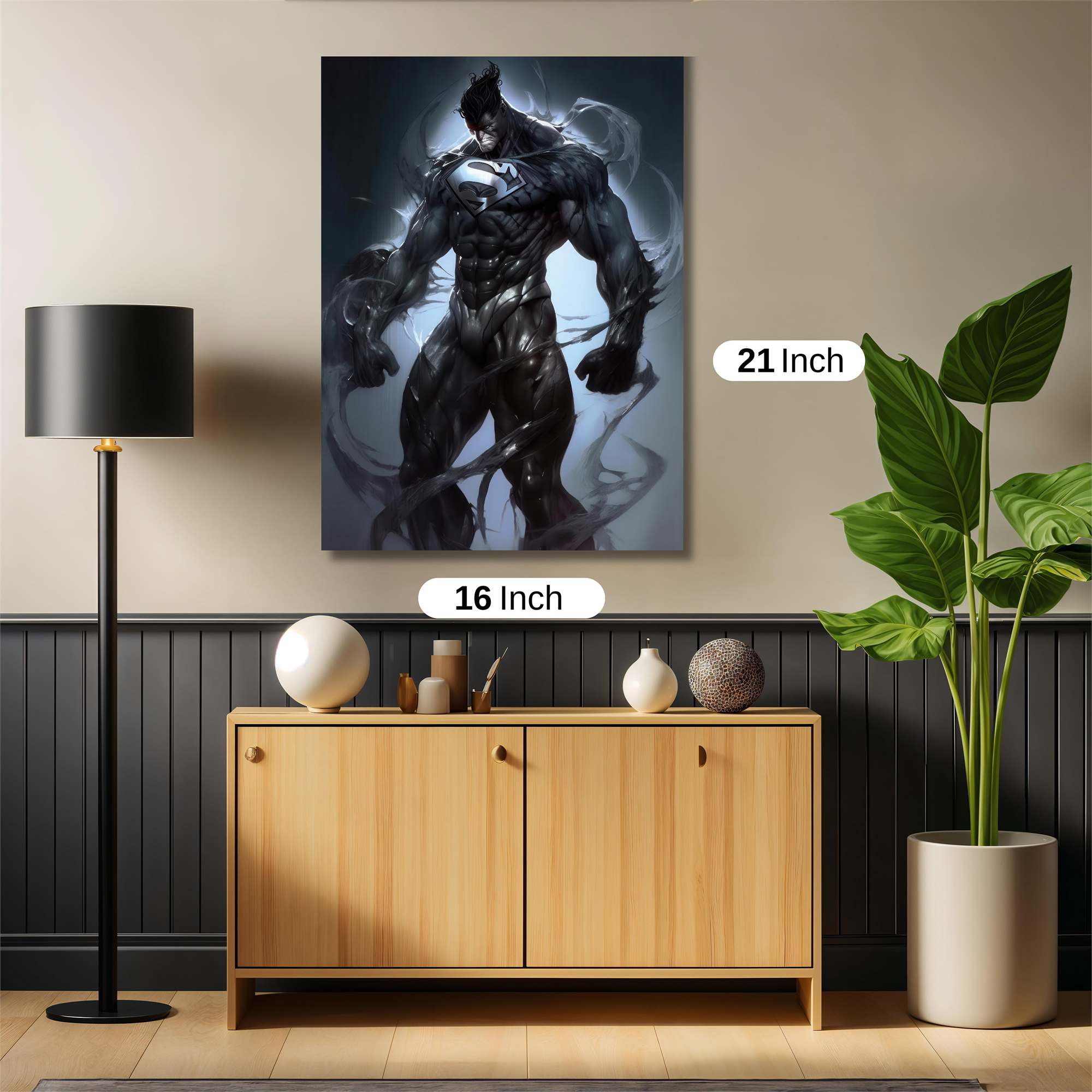 Superman Shadow Safe Wall Magnetic / M