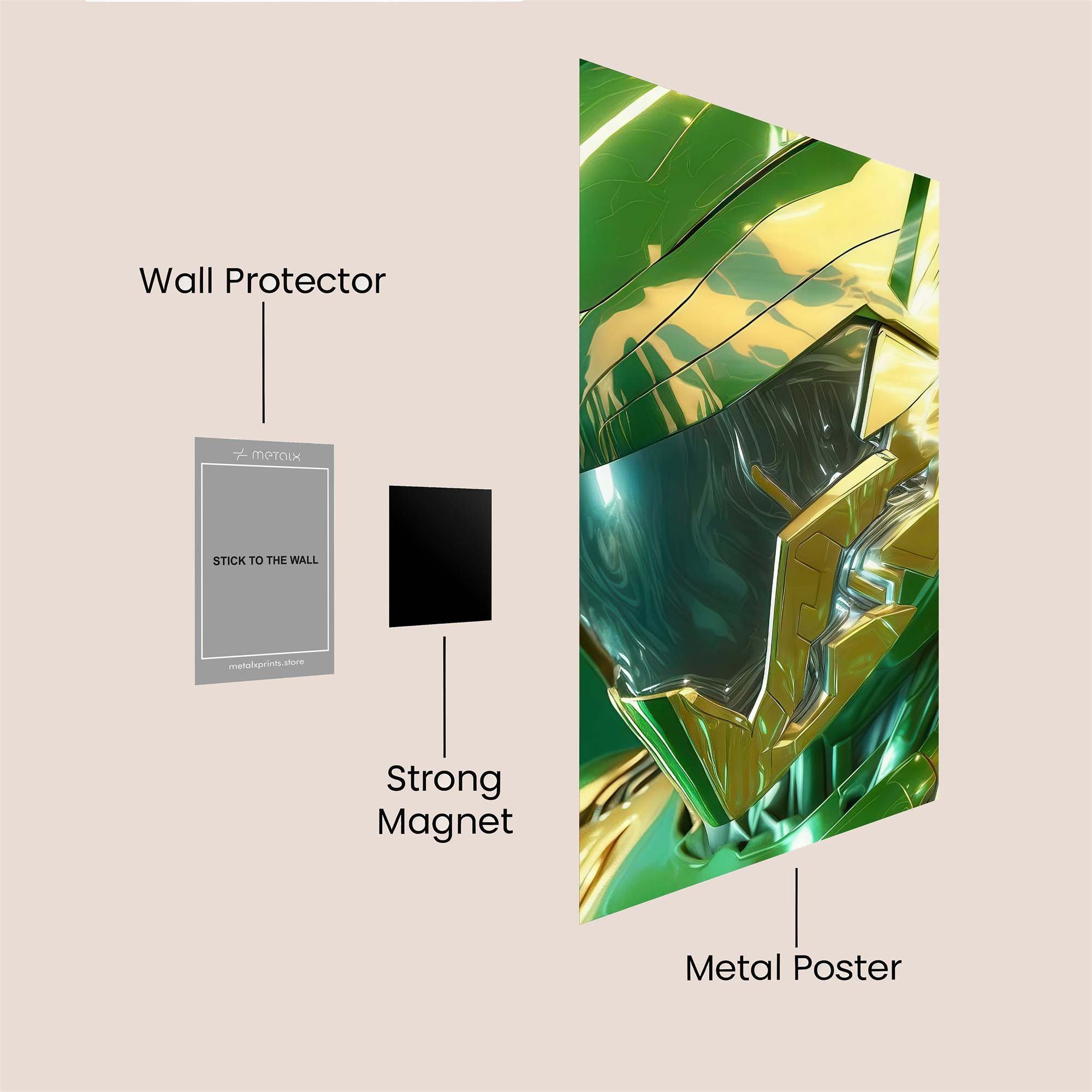 Emerald Ascension Safe Wall Magnetic / M