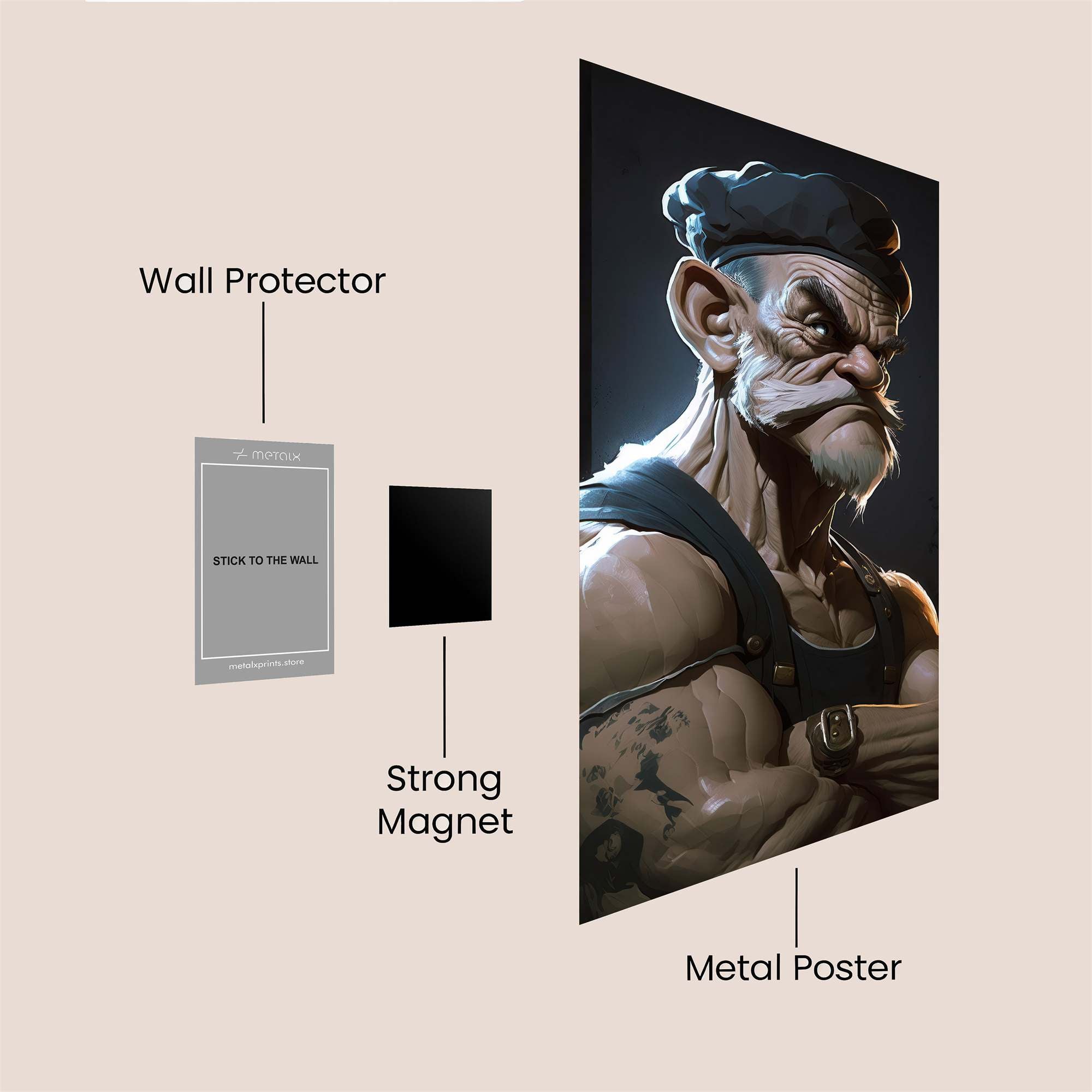 Sailor Resolve Safe Wall Magnetic / M