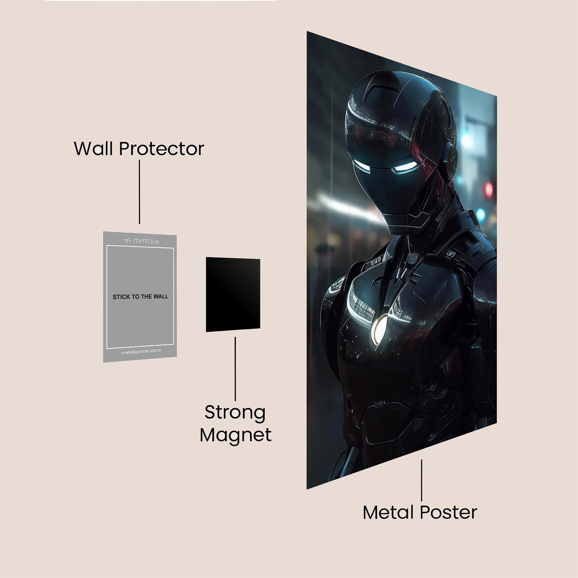 Ironcraft Dystopia Safe Wall Magnetic / M