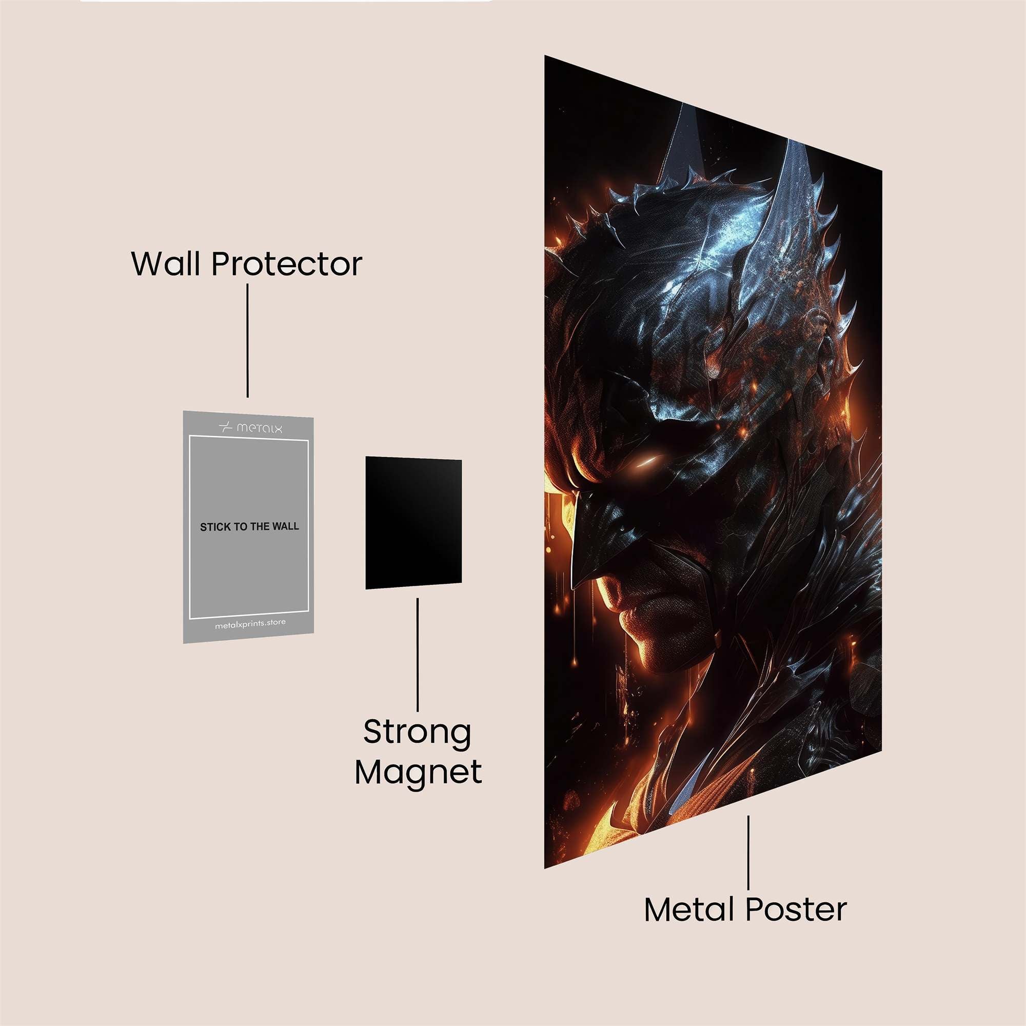 Batman Inferno Safe Wall Magnetic / M