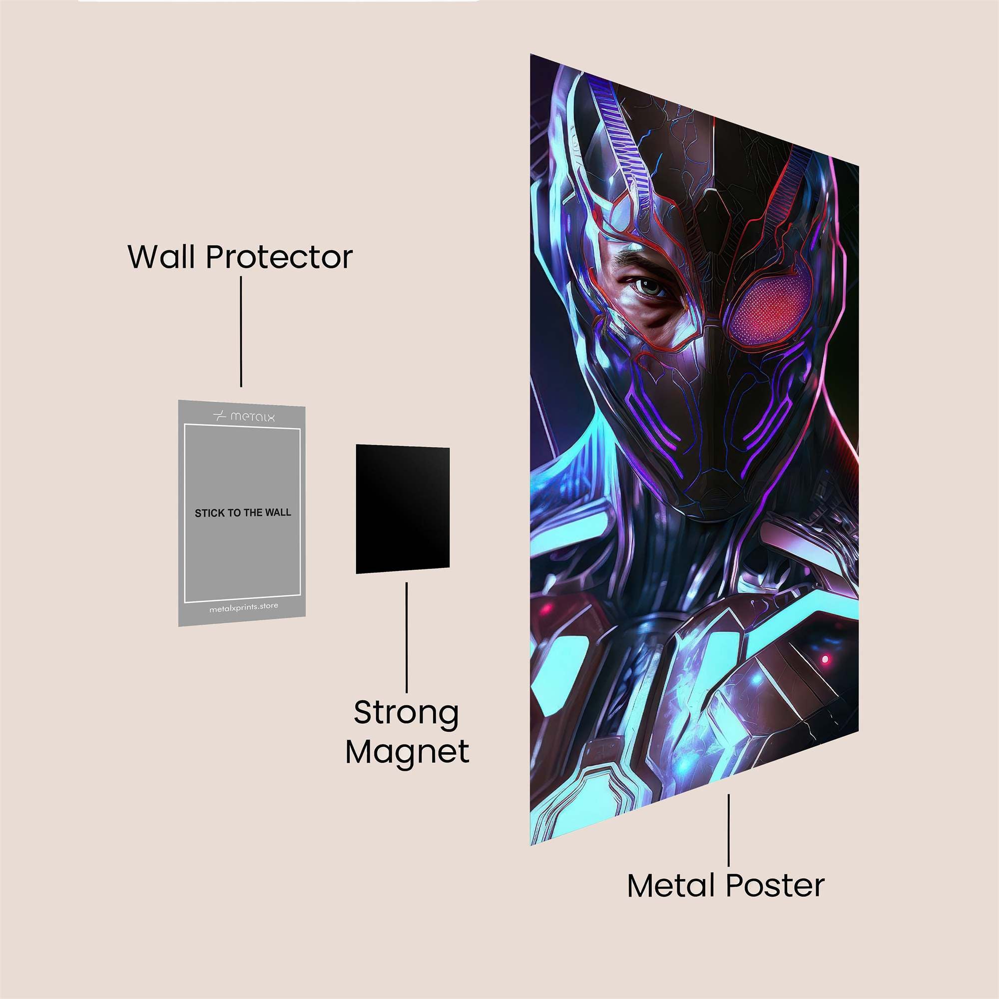 Cyber Sentinel Safe Wall Magnetic / M