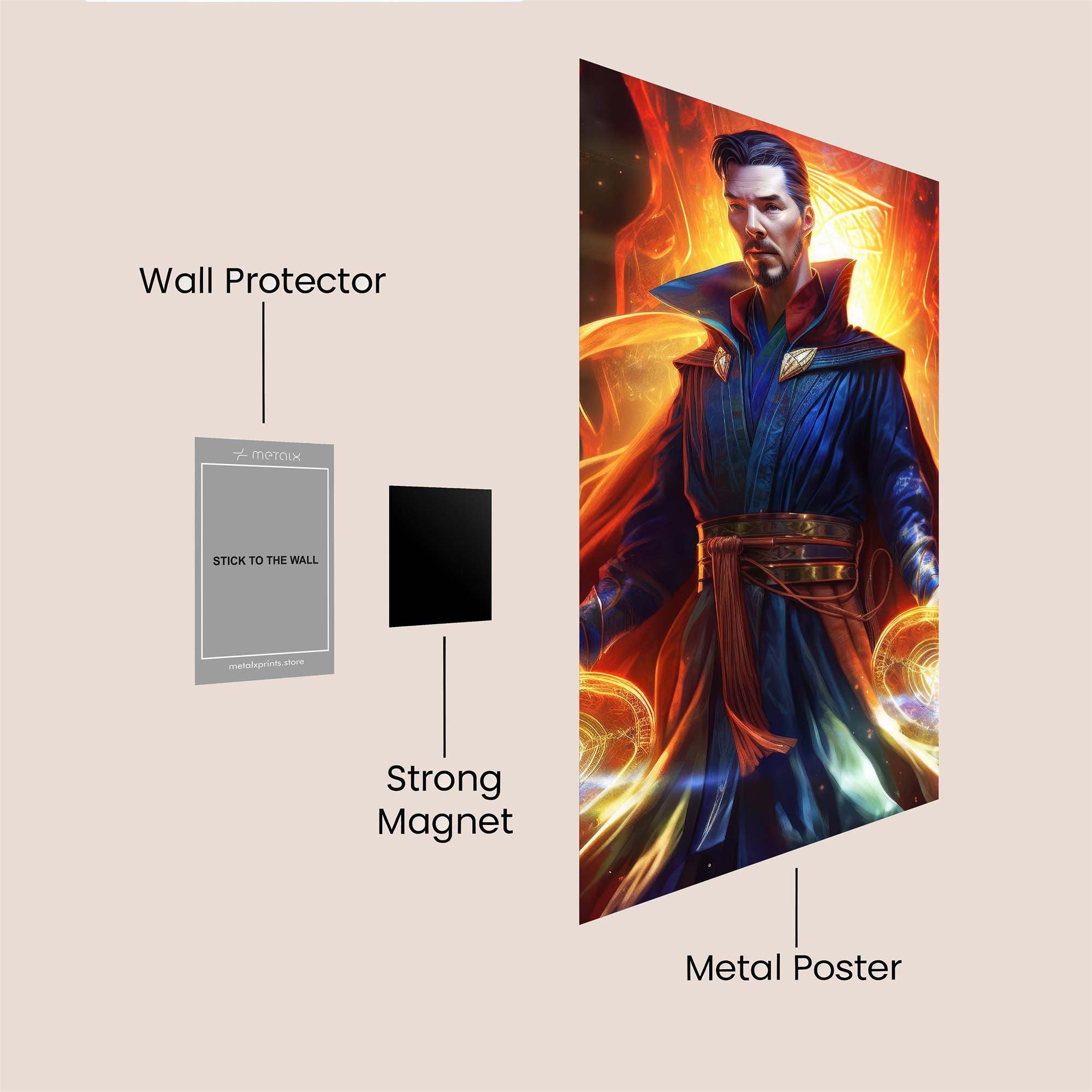 Sorcerer Luminescence Safe Wall Magnetic / M