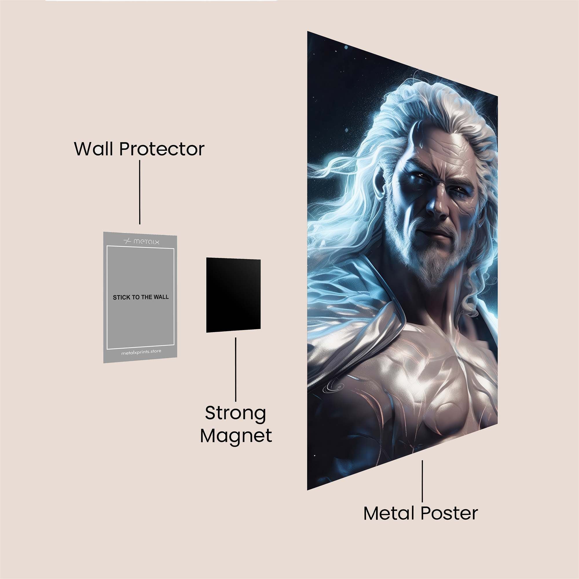 Zeus Brilliance Safe Wall Magnetic / M