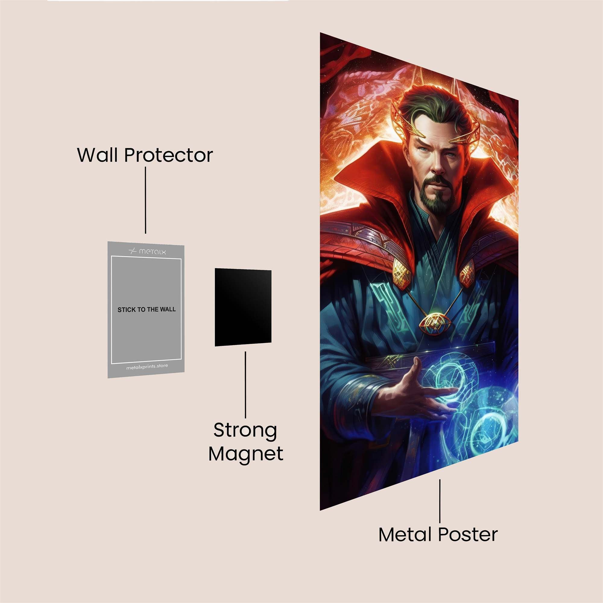 Strange Sorcery Safe Wall Magnetic / M