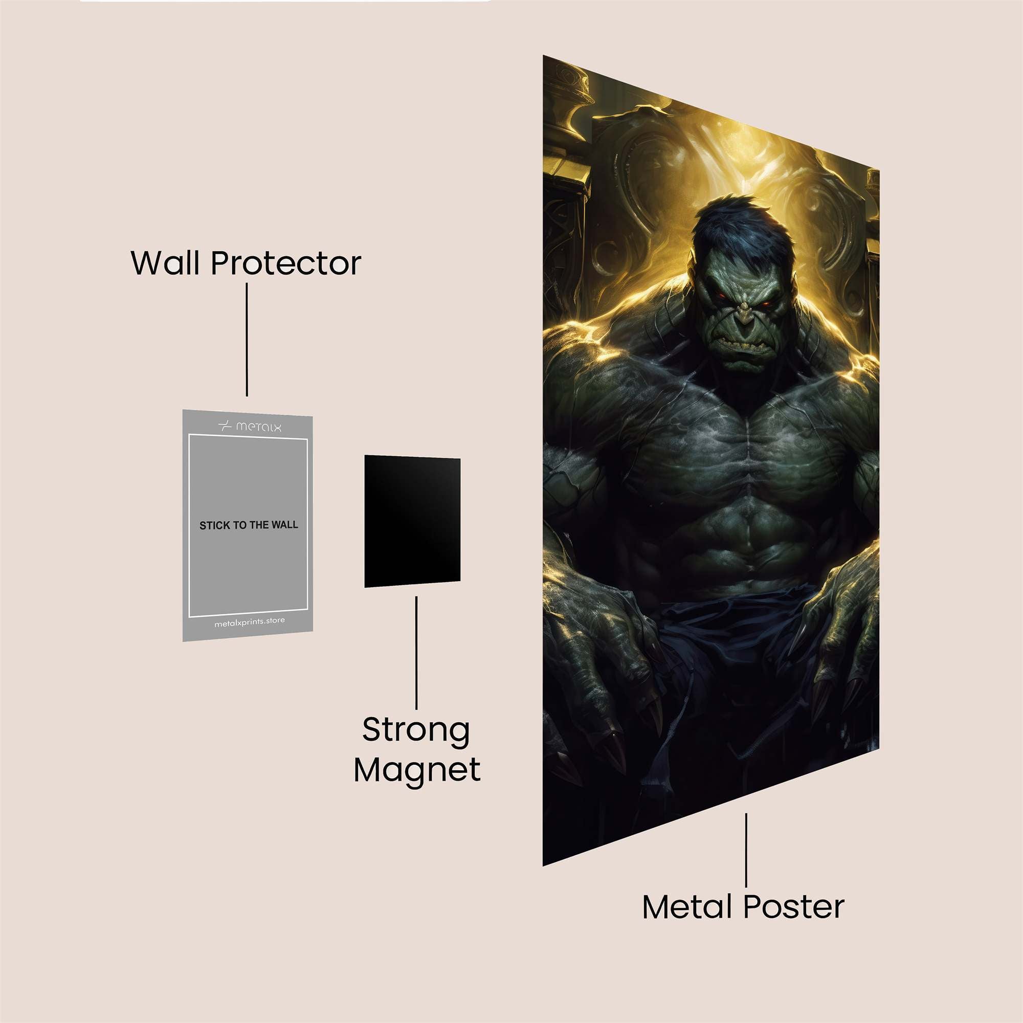 Hulk Majesty Safe Wall Magnetic / M