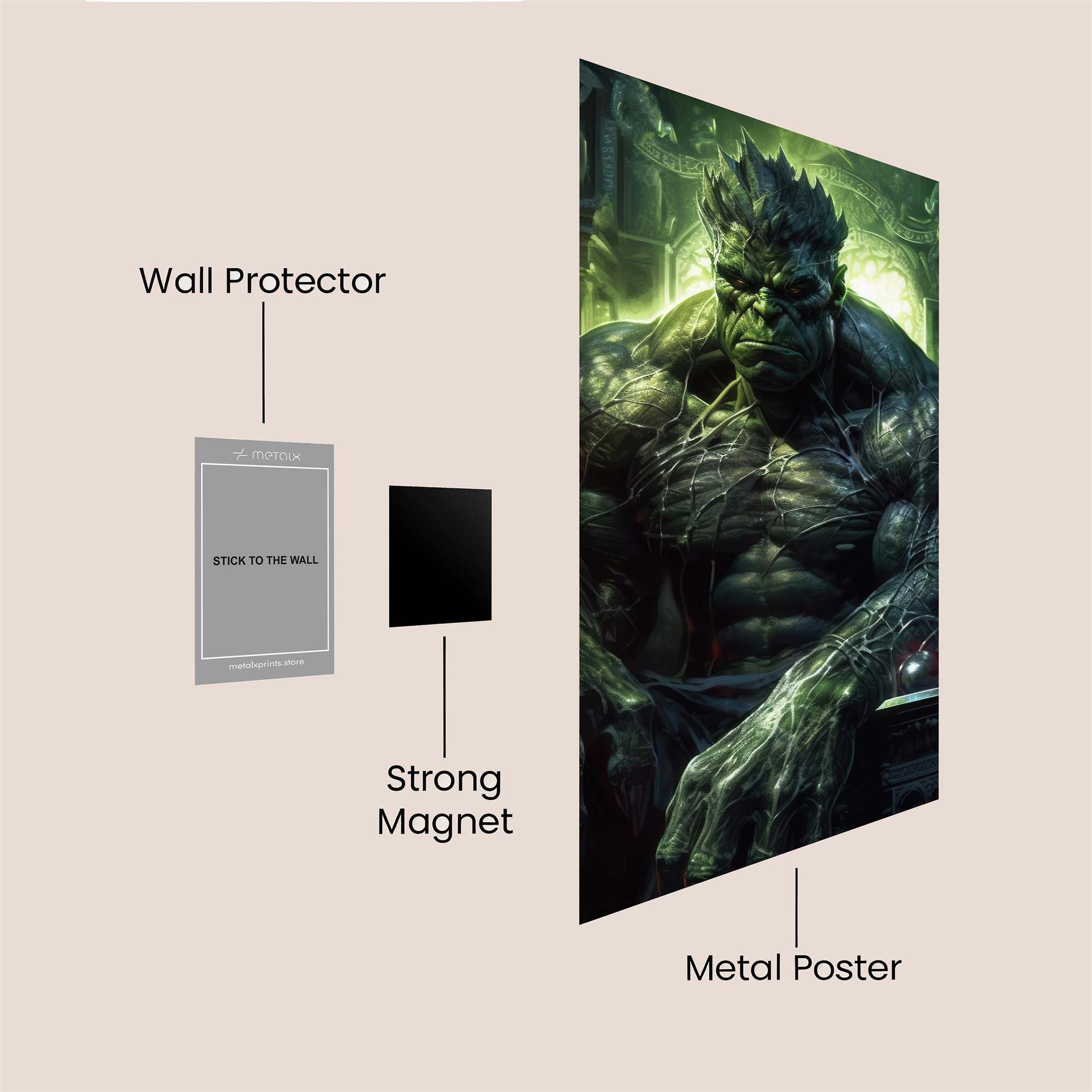Hulk Majesty Safe Wall Magnetic / M