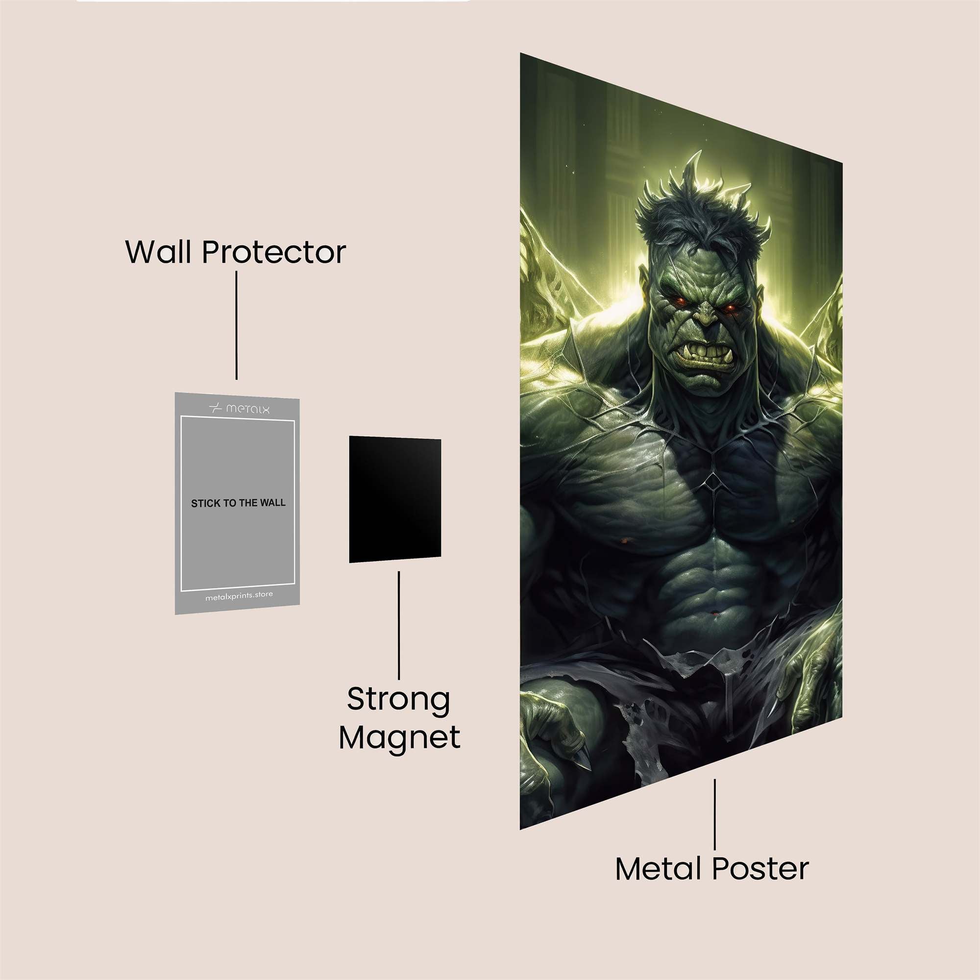 Hulk Majesty Safe Wall Magnetic / M