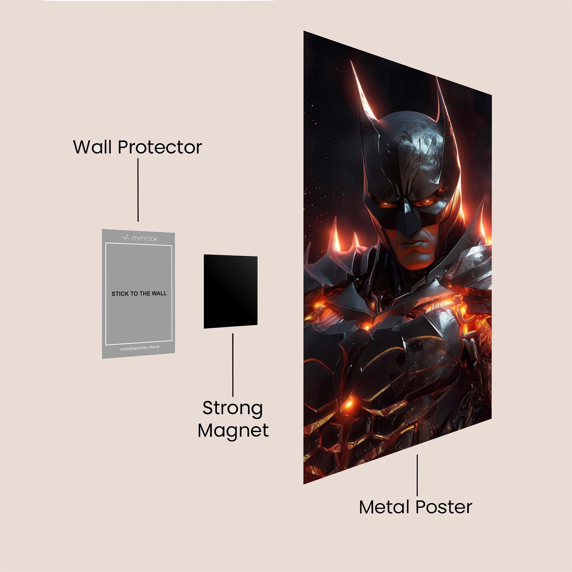 Batman Inferno Safe Wall Magnetic / M