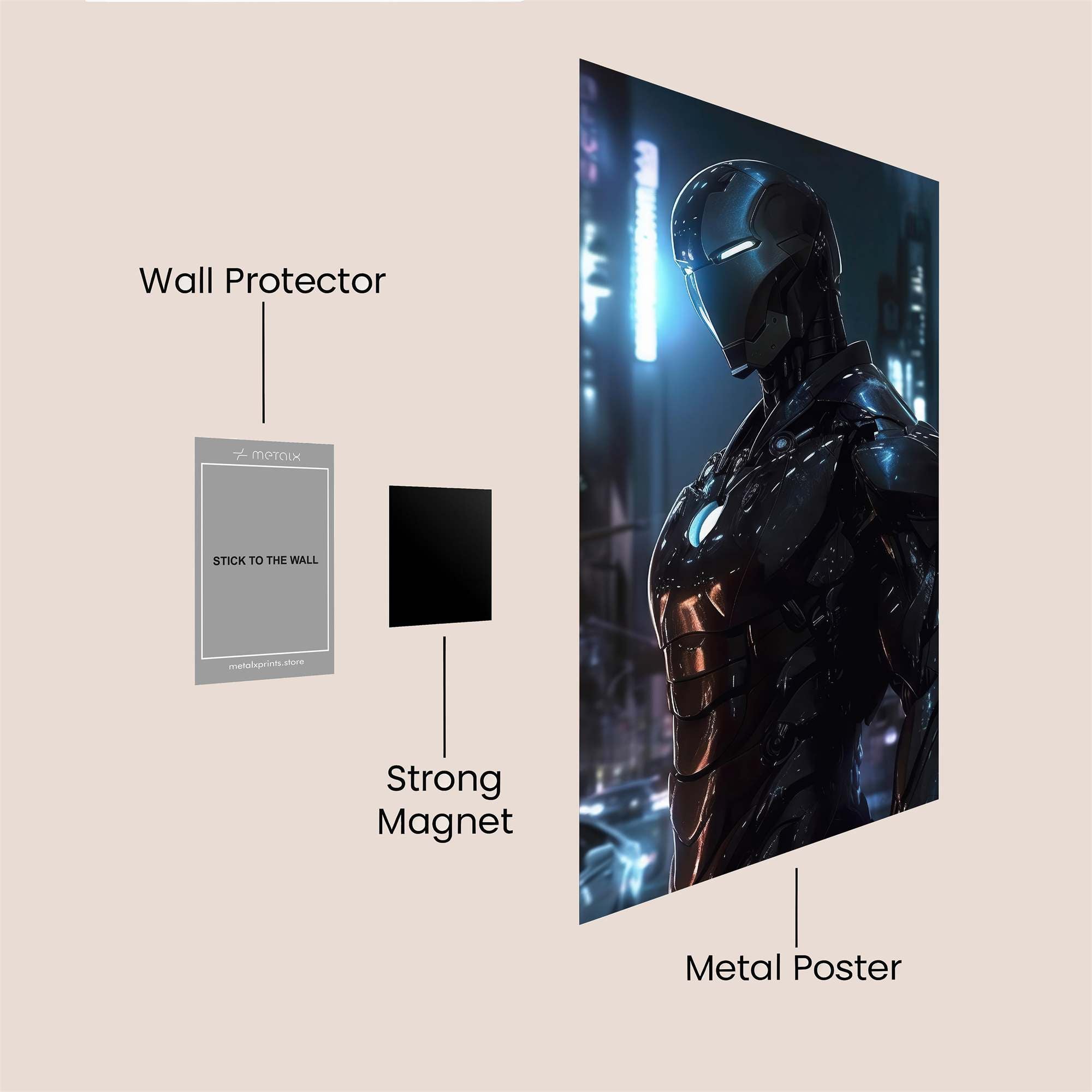 Iron Sentinence Safe Wall Magnetic / M