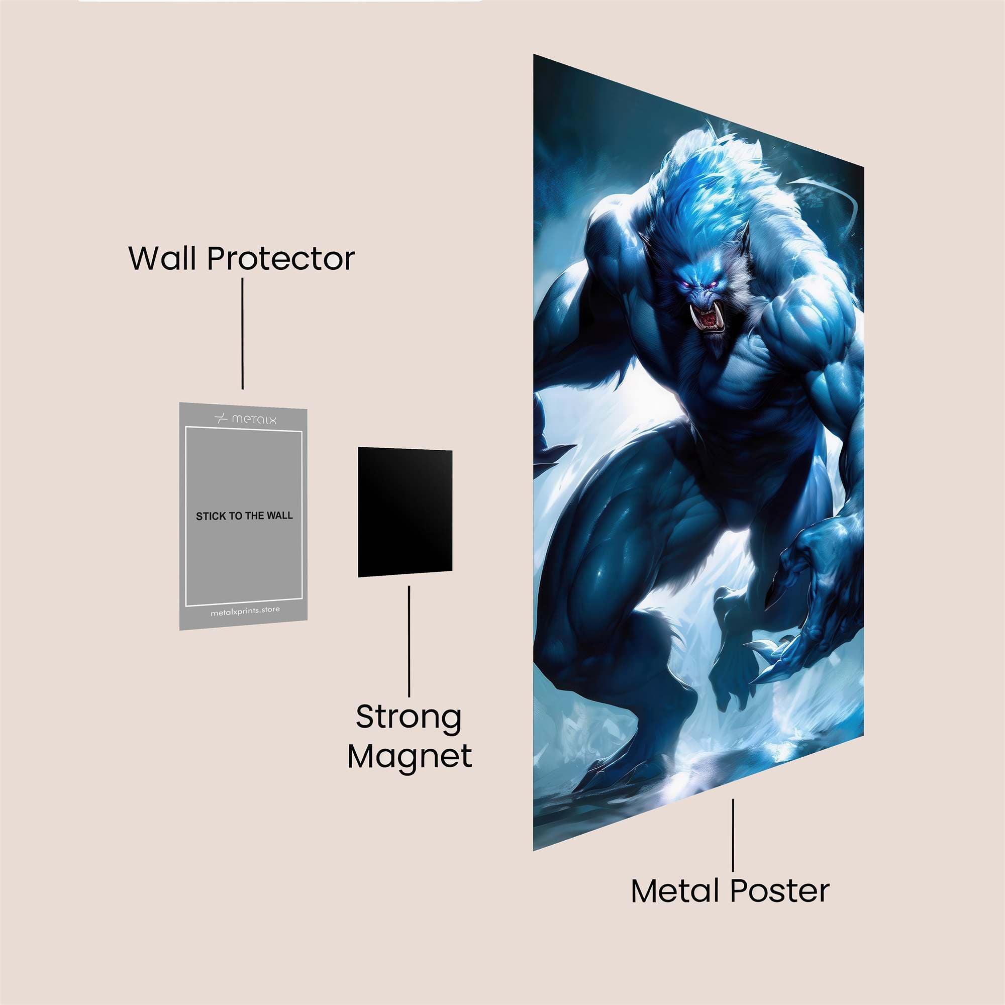 Frosty Fury Safe Wall Magnetic / M