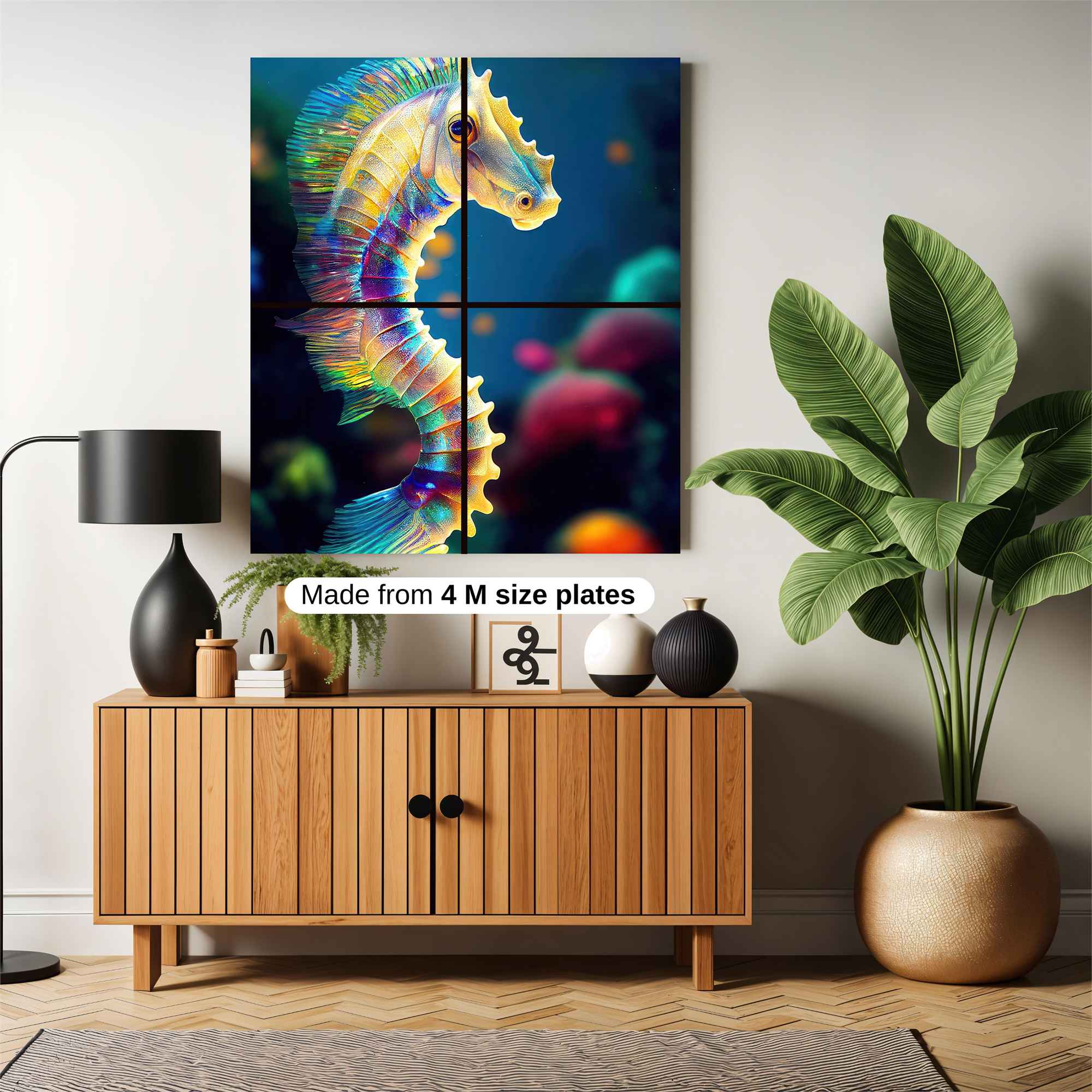 Seahorse Vibrance Safe Wall Magnetic / M