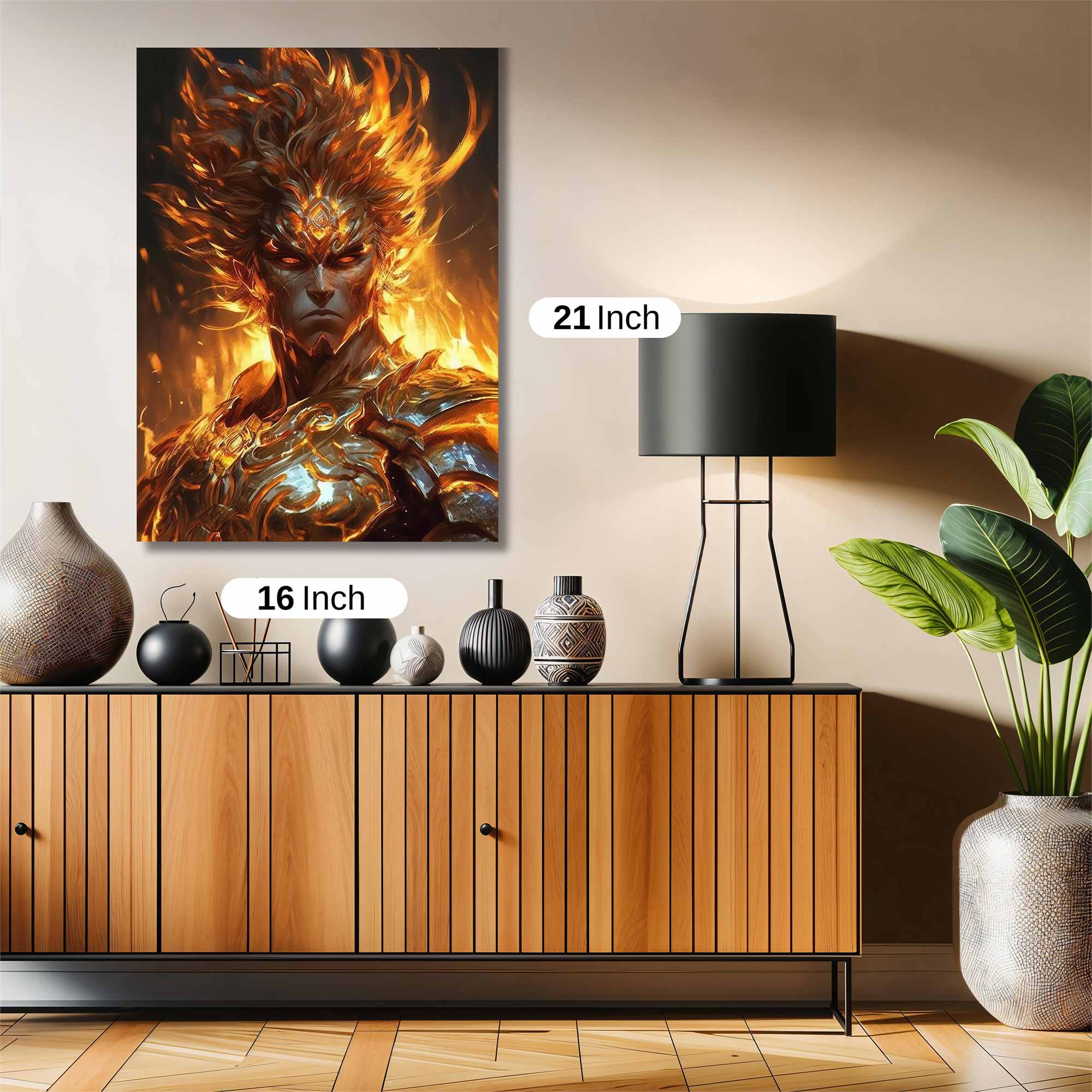 Inferno Warrior Safe Wall Magnetic / M