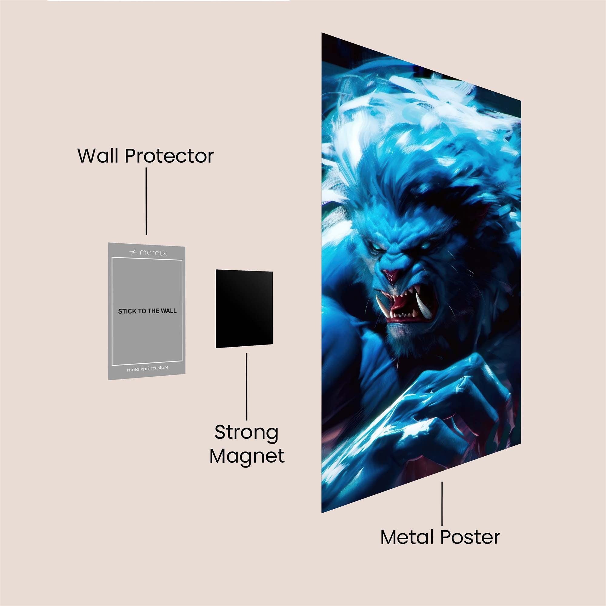 Beast Fury Safe Wall Magnetic / M