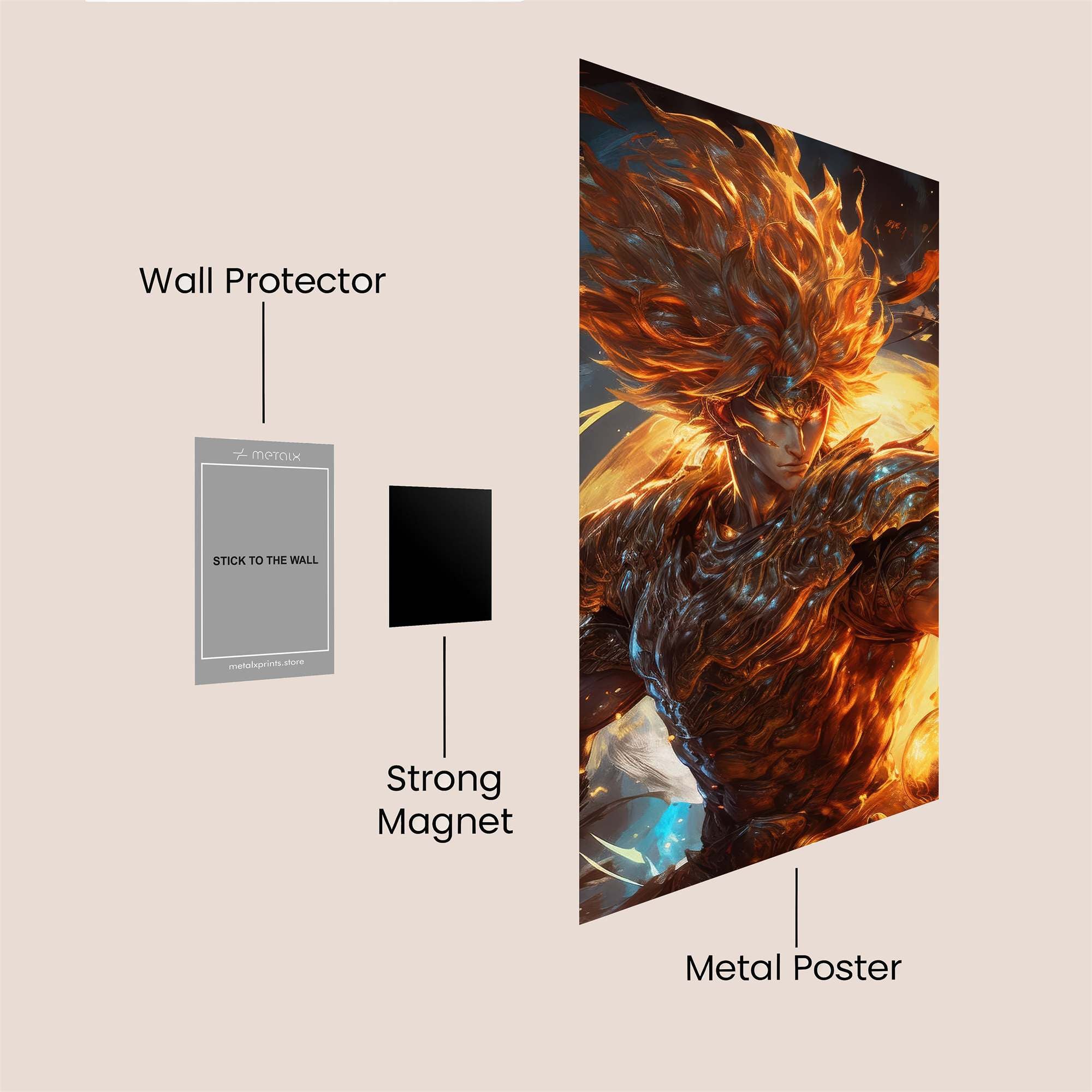 Inferno Majesty Safe Wall Magnetic / M