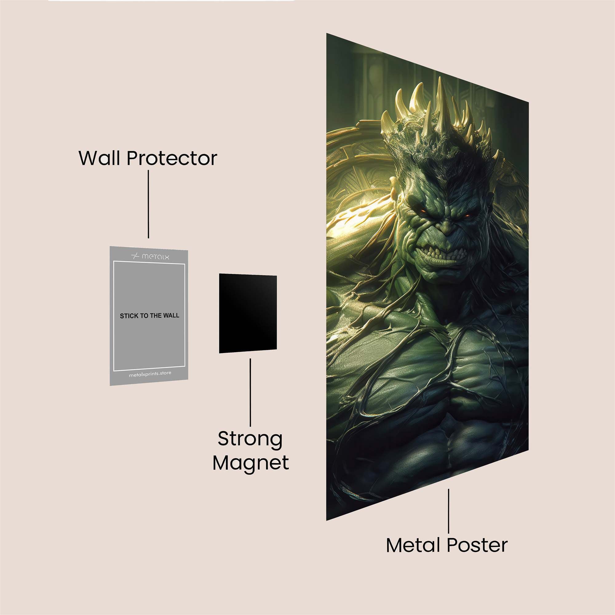 Monstrous Majesty Safe Wall Magnetic / M