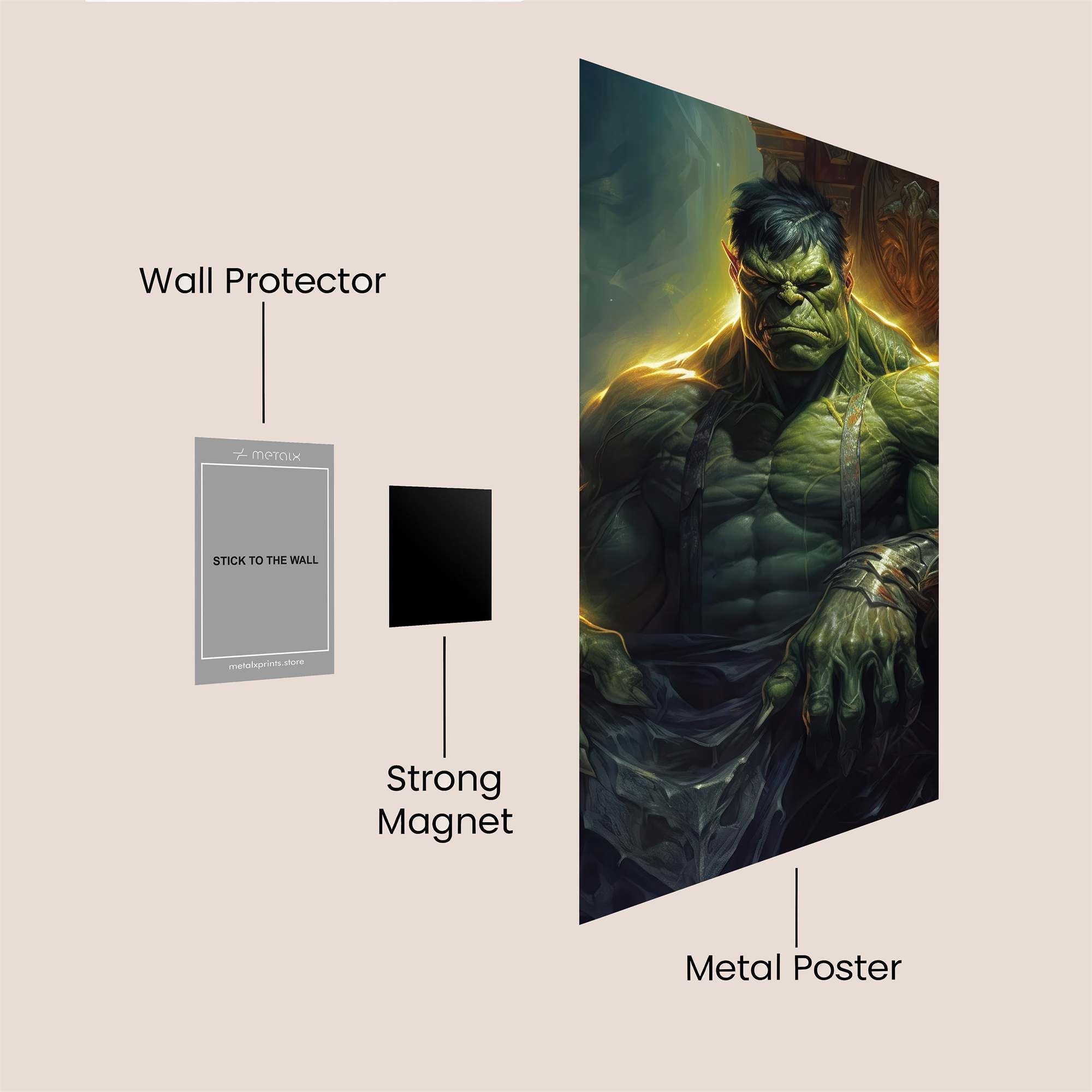 Hulk Majesty Safe Wall Magnetic / M