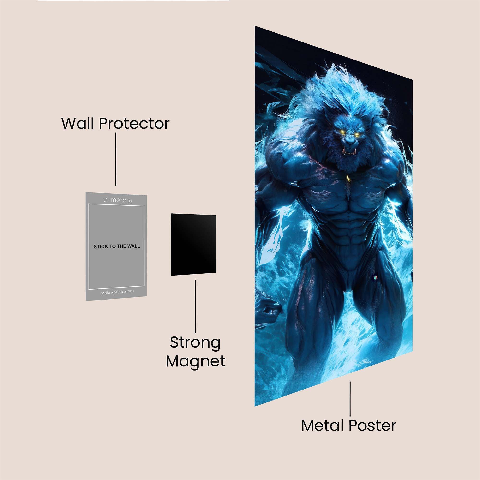 Beastly Surge Safe Wall Magnetic / M