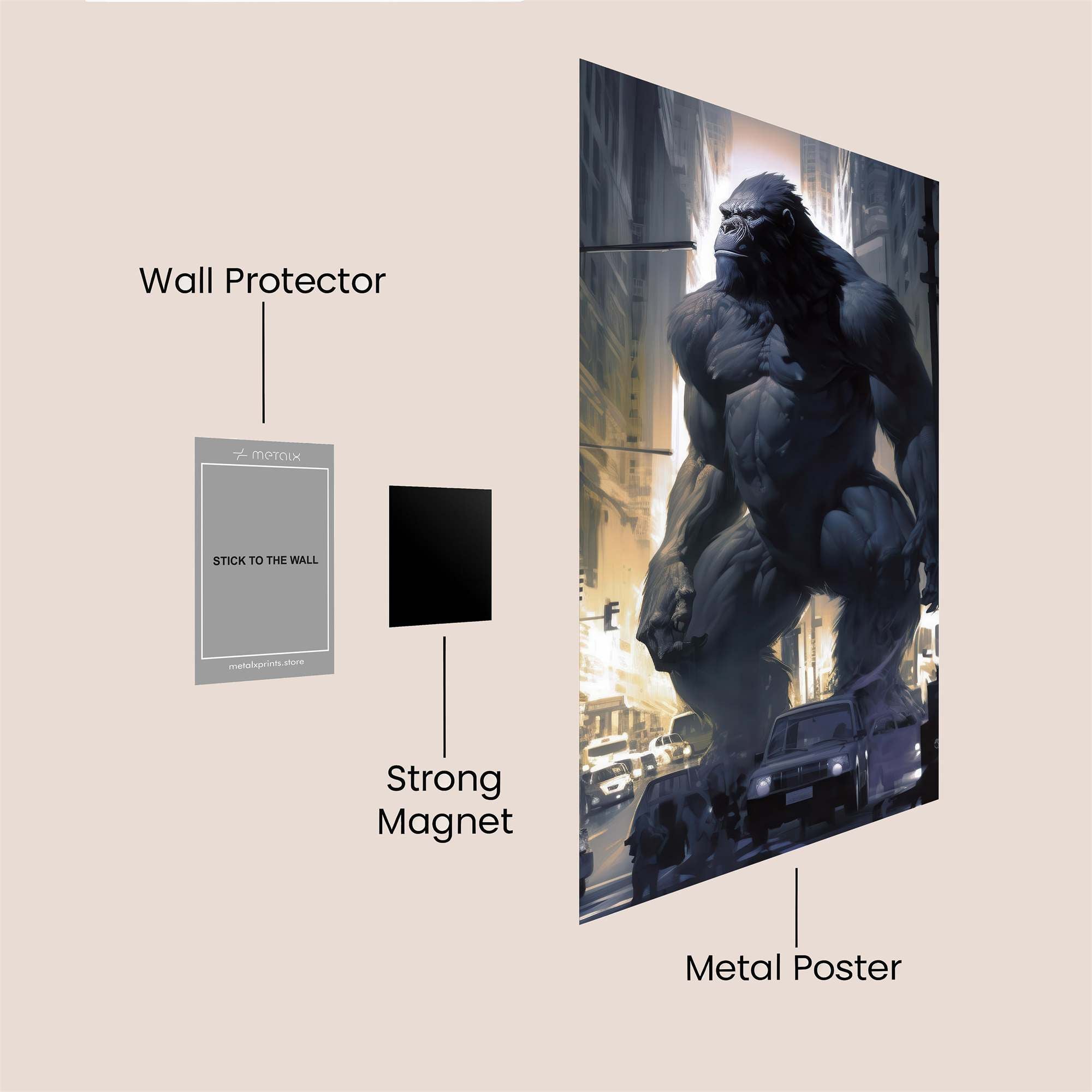 Kong Ascendant Safe Wall Magnetic / M