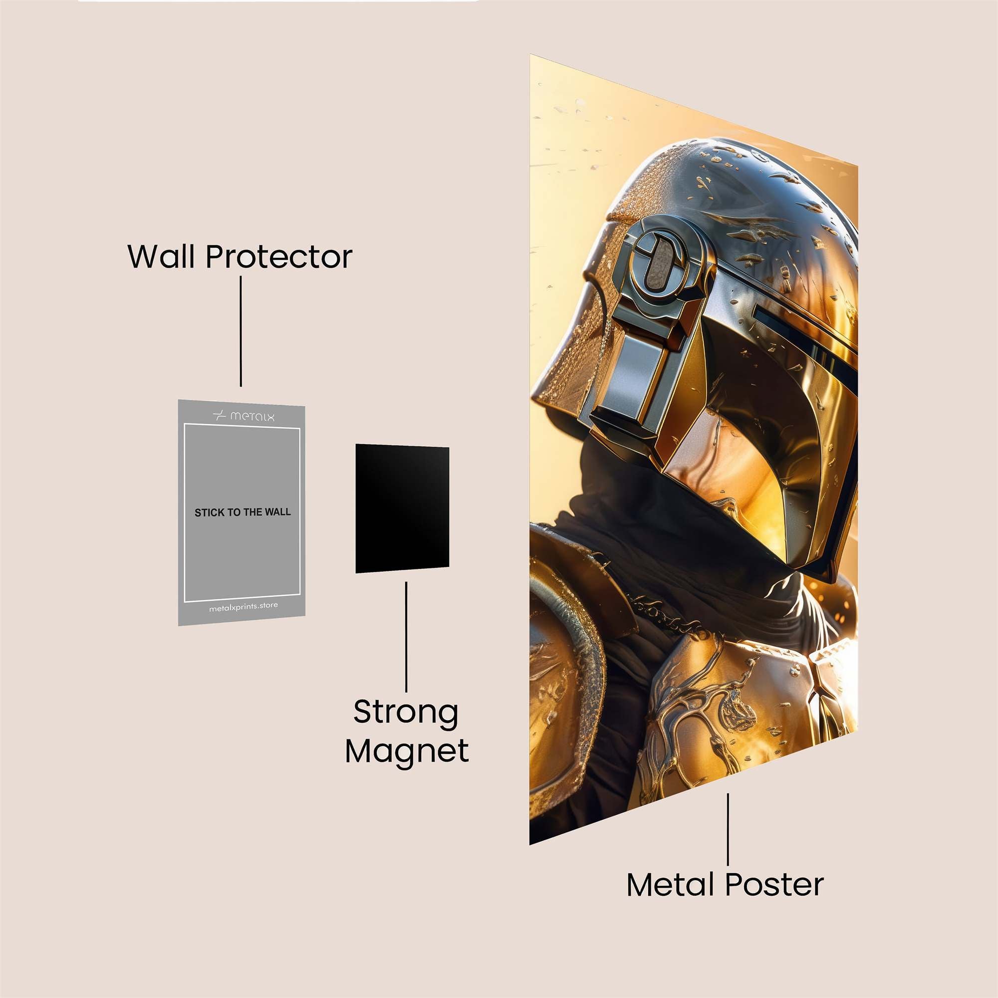 Mandalorian Radiance Safe Wall Magnetic / M