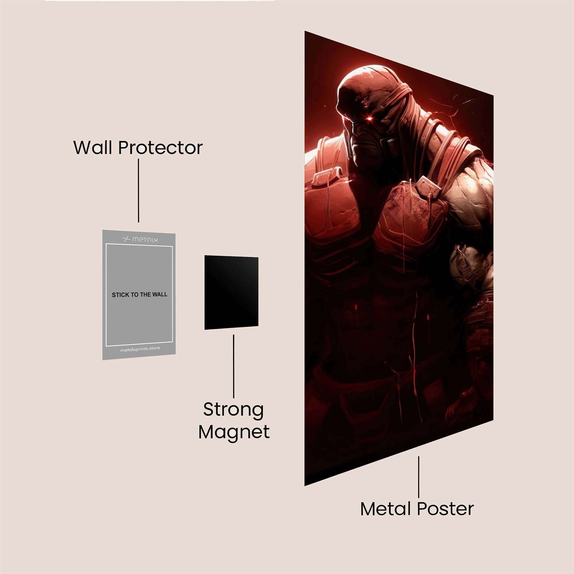Darkseid Fury Safe Wall Magnetic / M