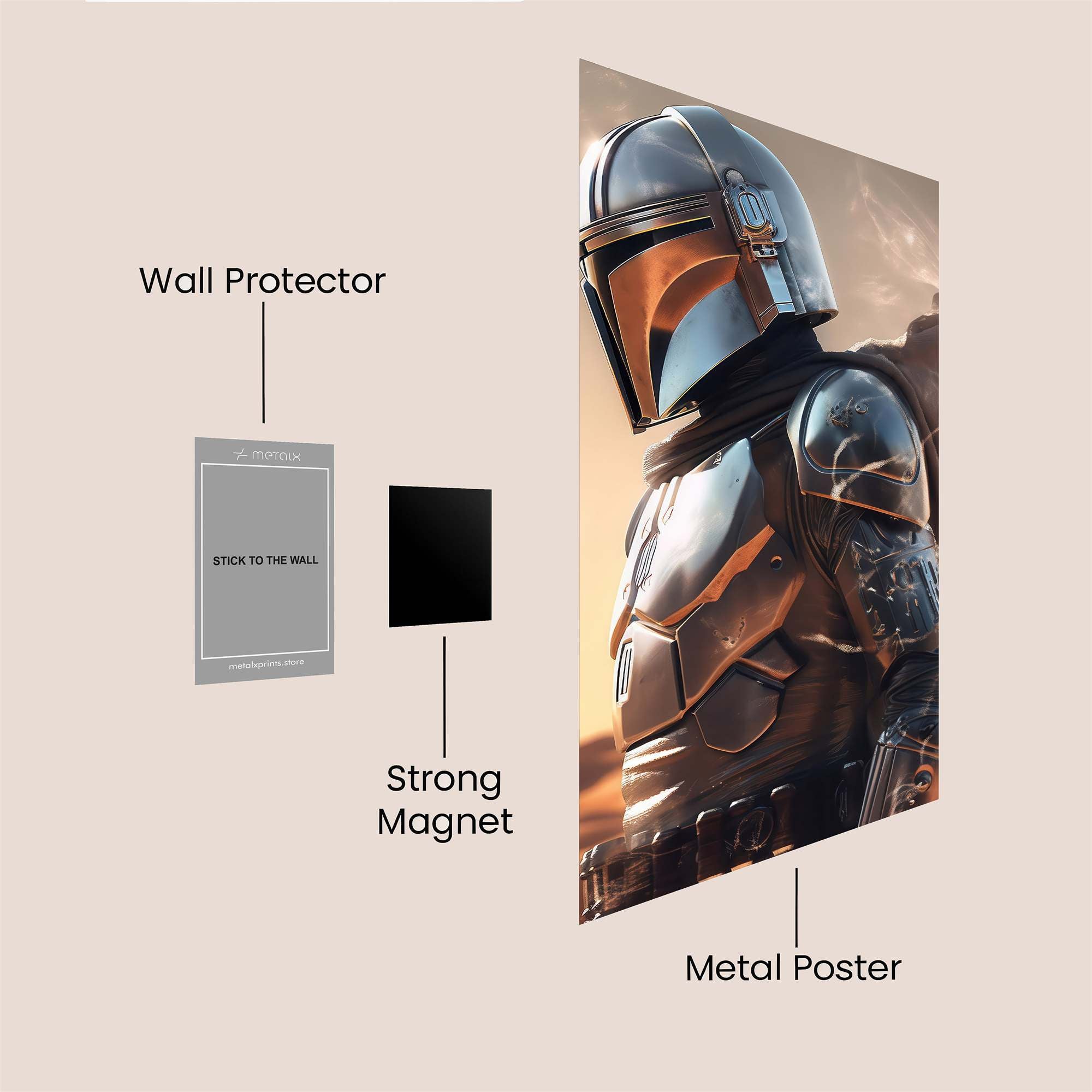 Mandalorian Reverie Safe Wall Magnetic / M