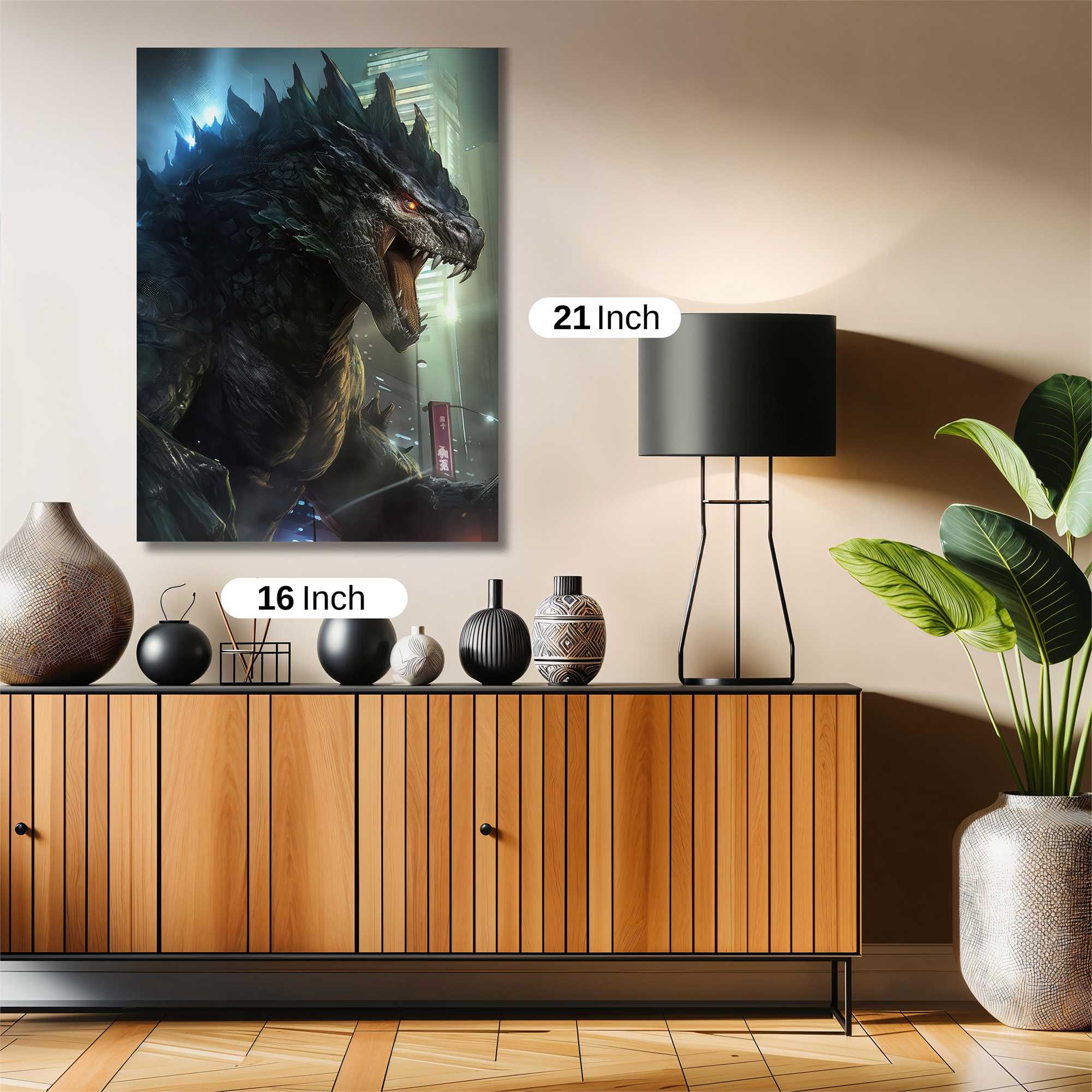 Godzilla Roarstorm Safe Wall Magnetic / M