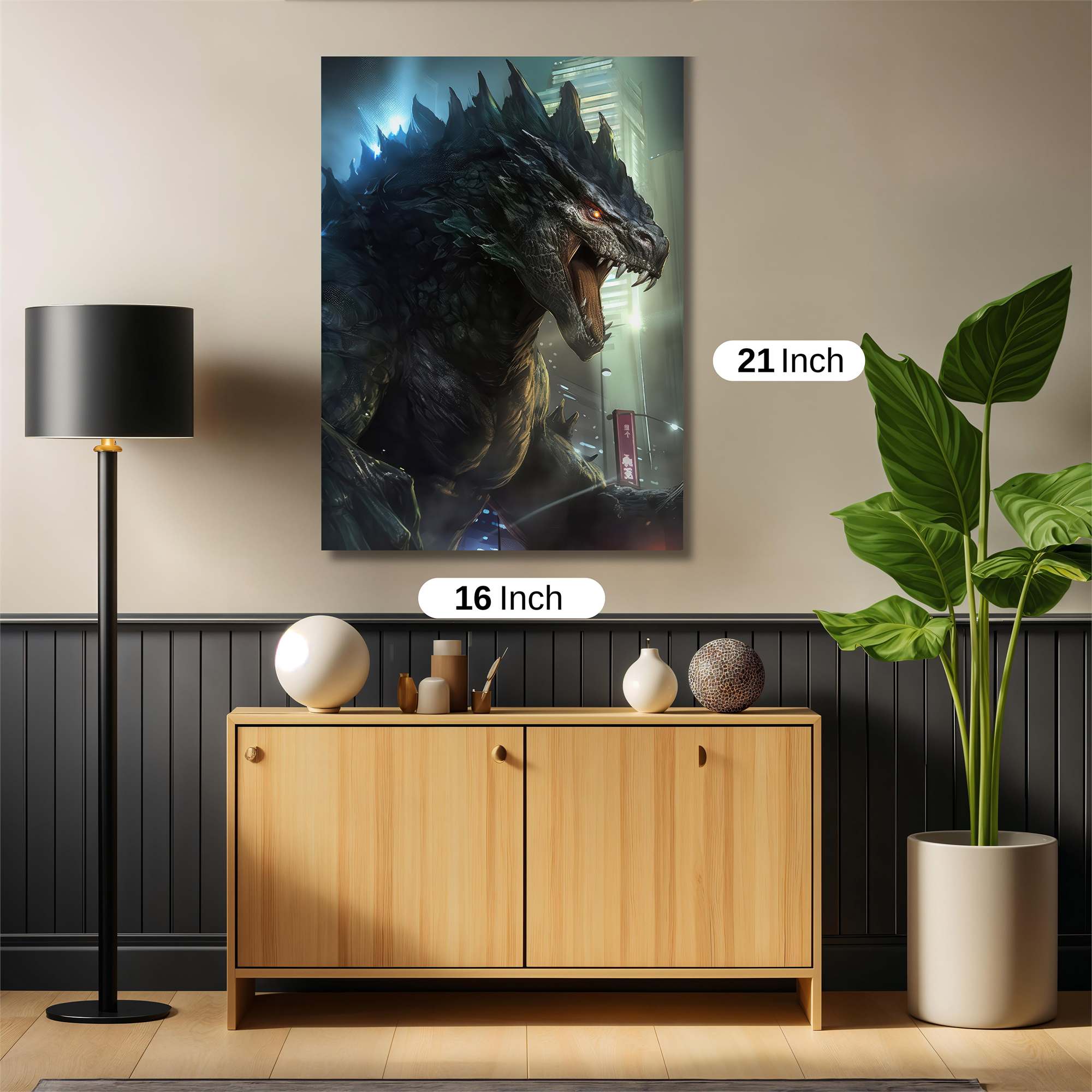 Godzilla Roarstorm Safe Wall Magnetic / M