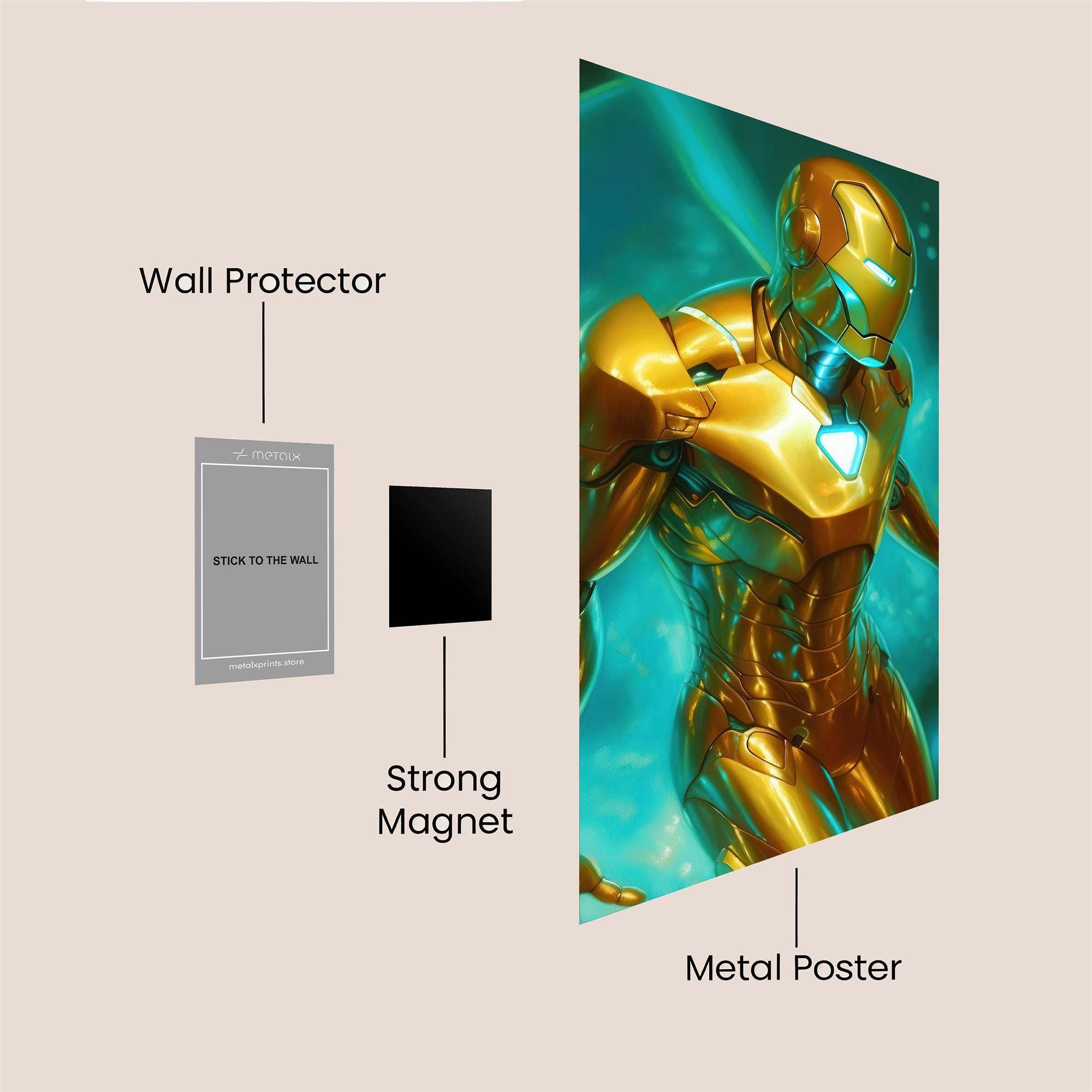 Iron Radiance Safe Wall Magnetic / M