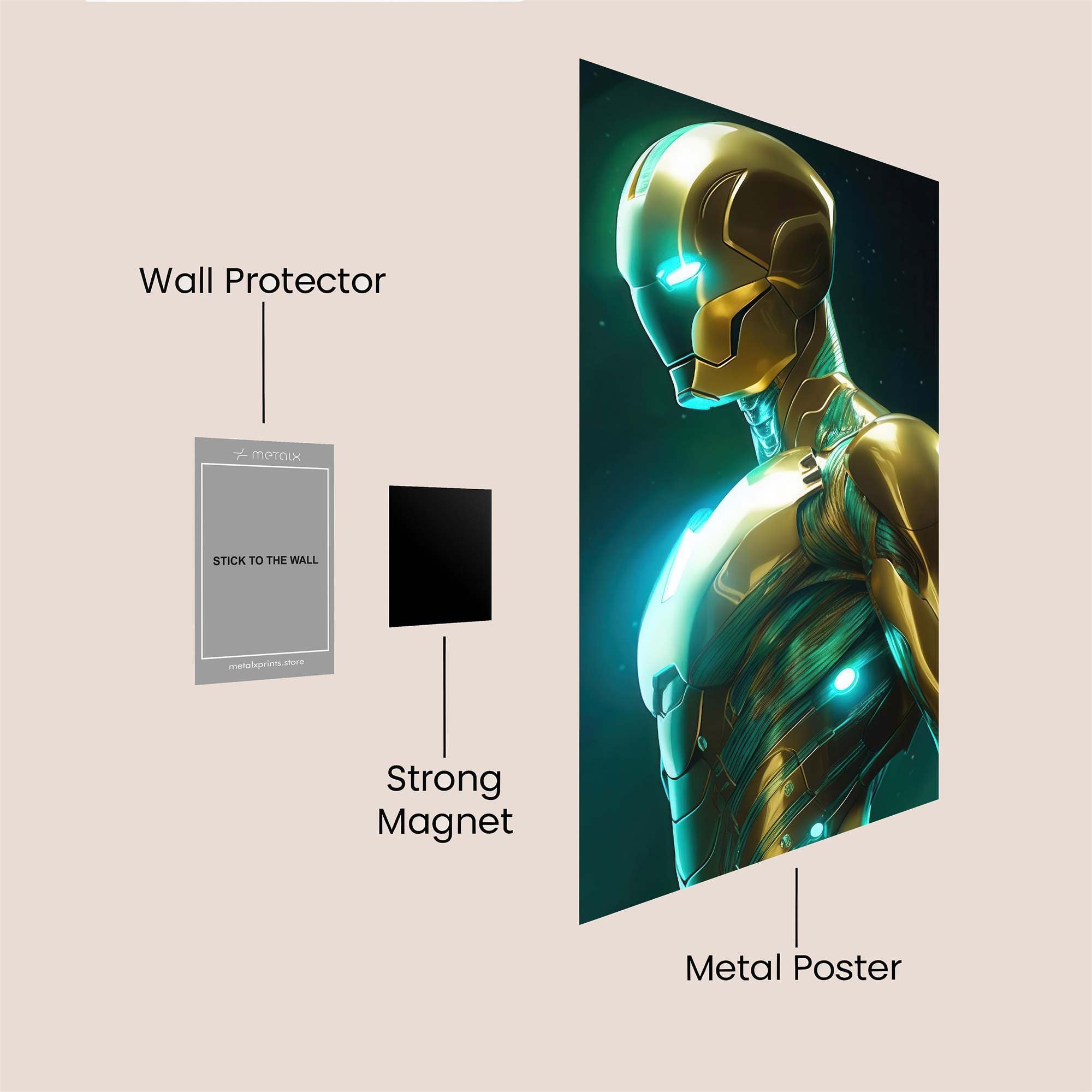 Ironman Radiance Safe Wall Magnetic / M