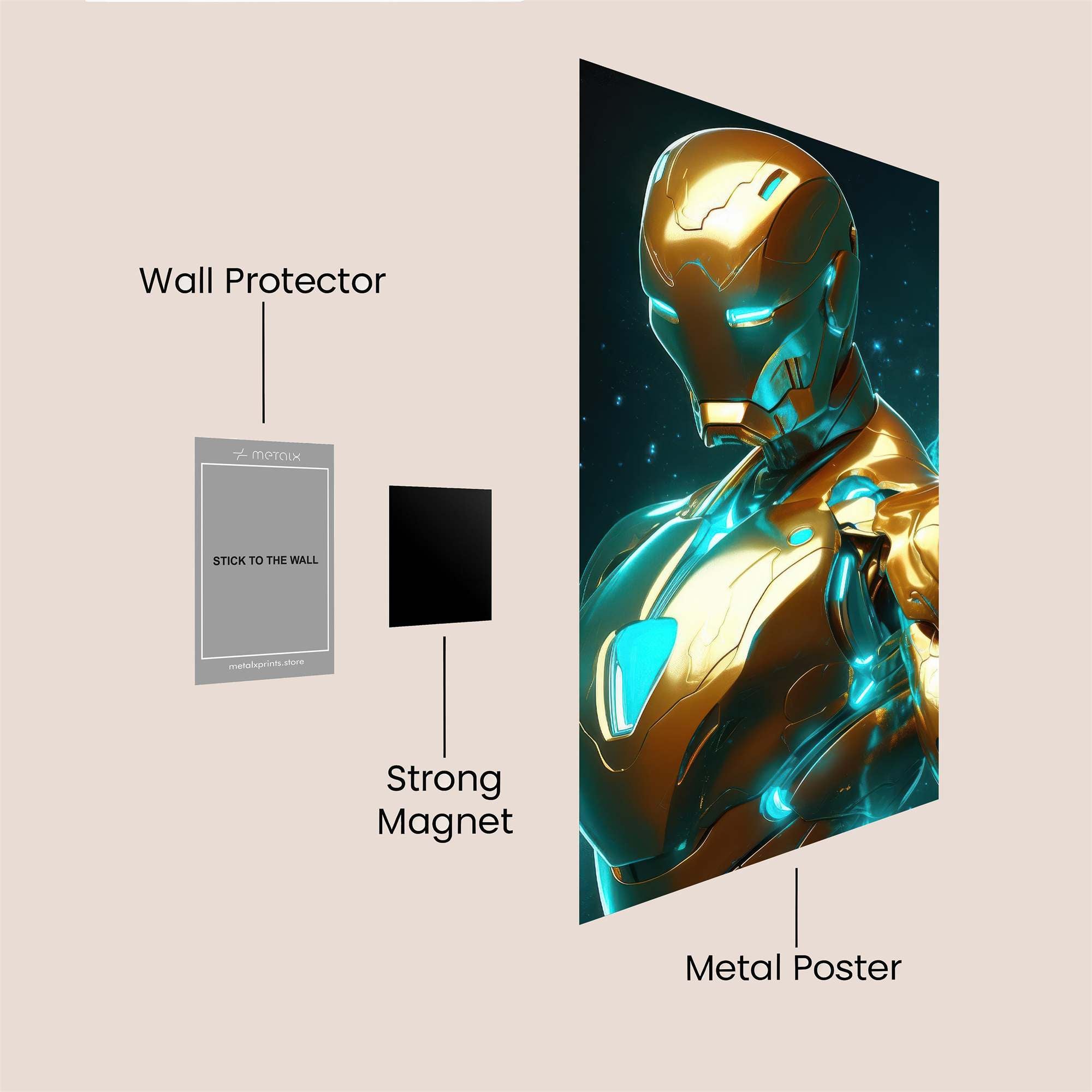 Iron Elegance Safe Wall Magnetic / M