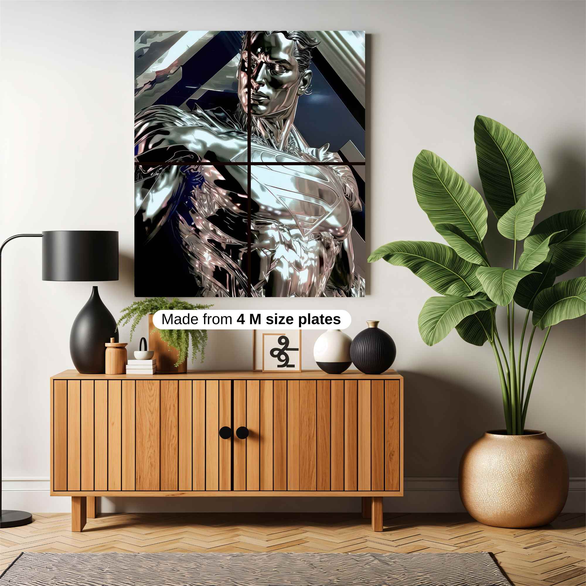 Superman Shimmer Safe Wall Magnetic / M