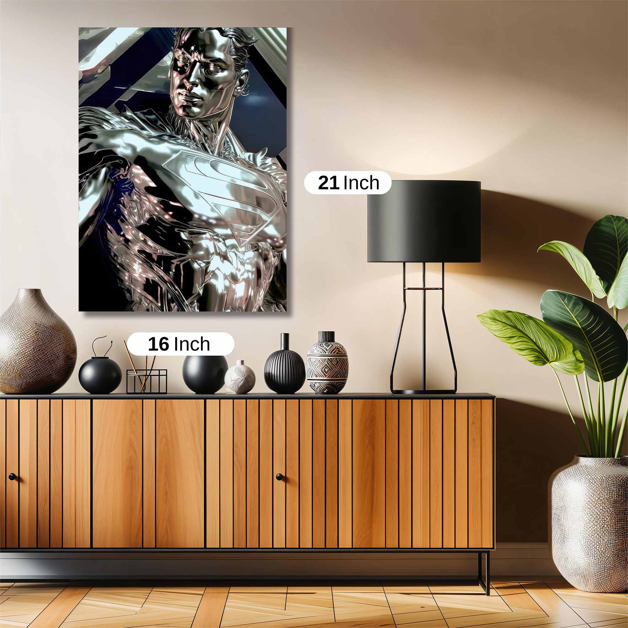 Superman Shimmer Safe Wall Magnetic / M