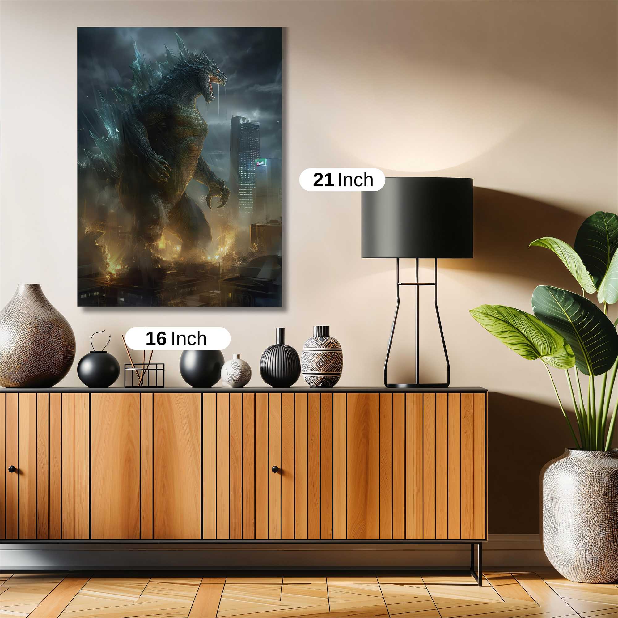 Godzilla Fury Safe Wall Magnetic / M