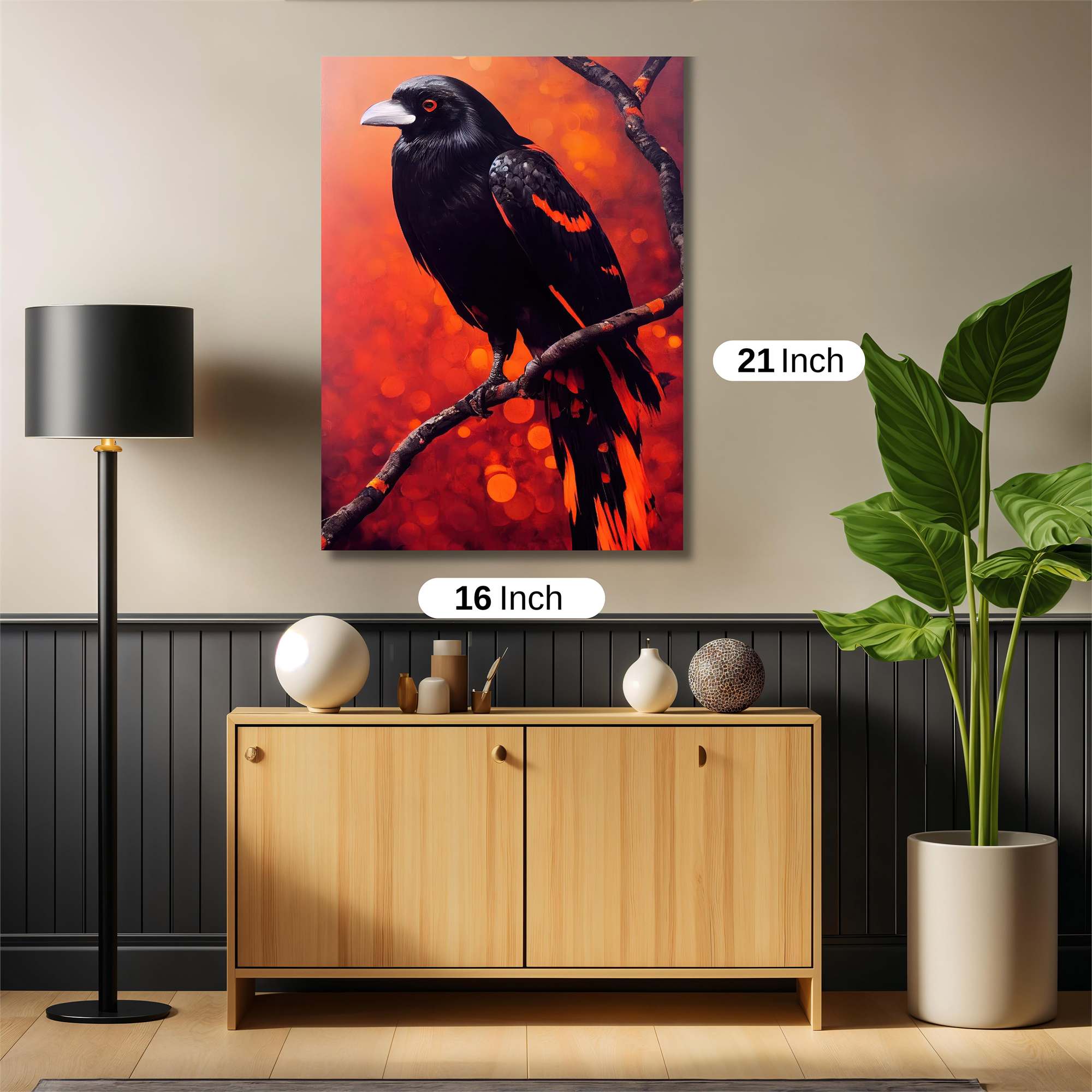 Crimson Gaze Safe Wall Magnetic / M