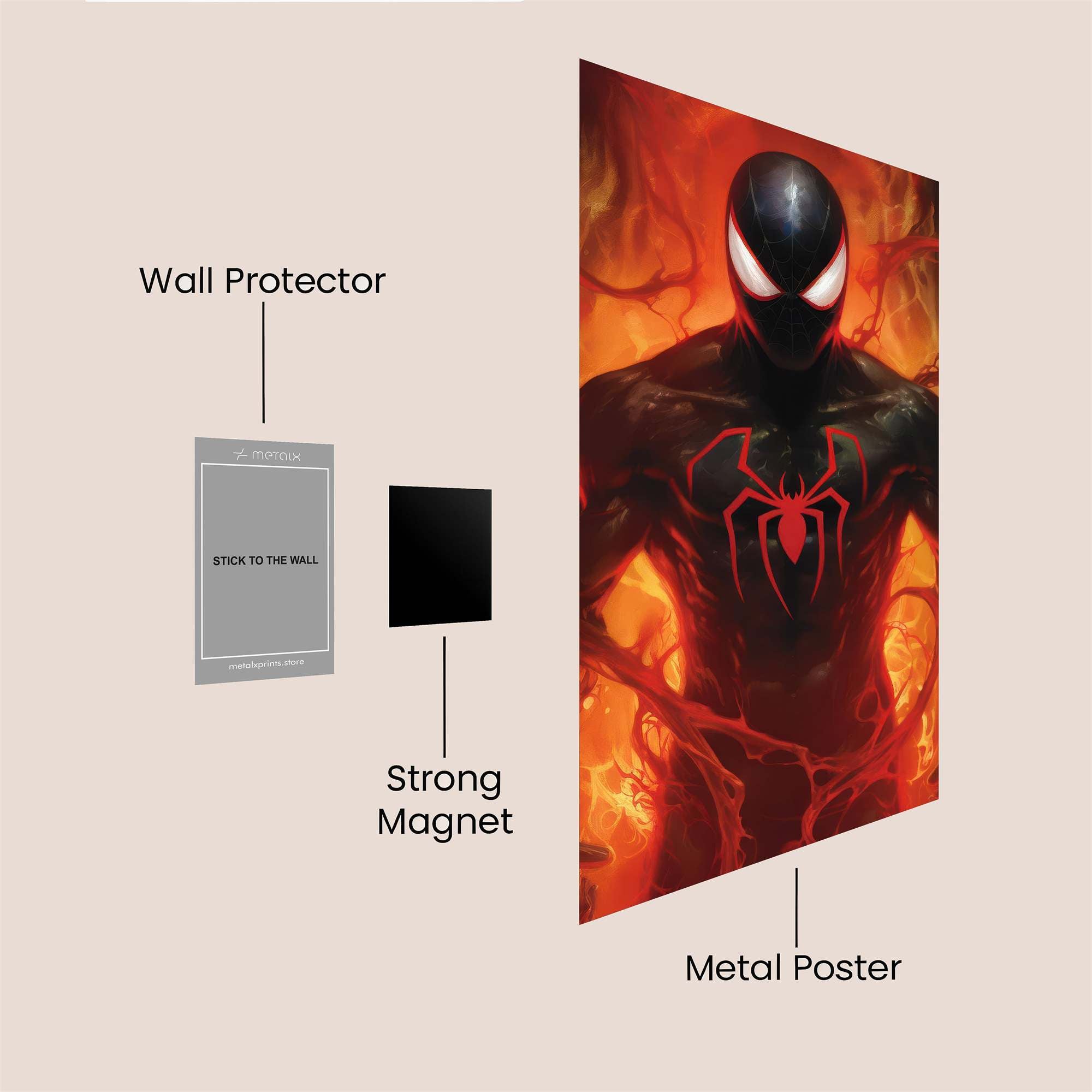 Venom Blaze Safe Wall Magnetic / M