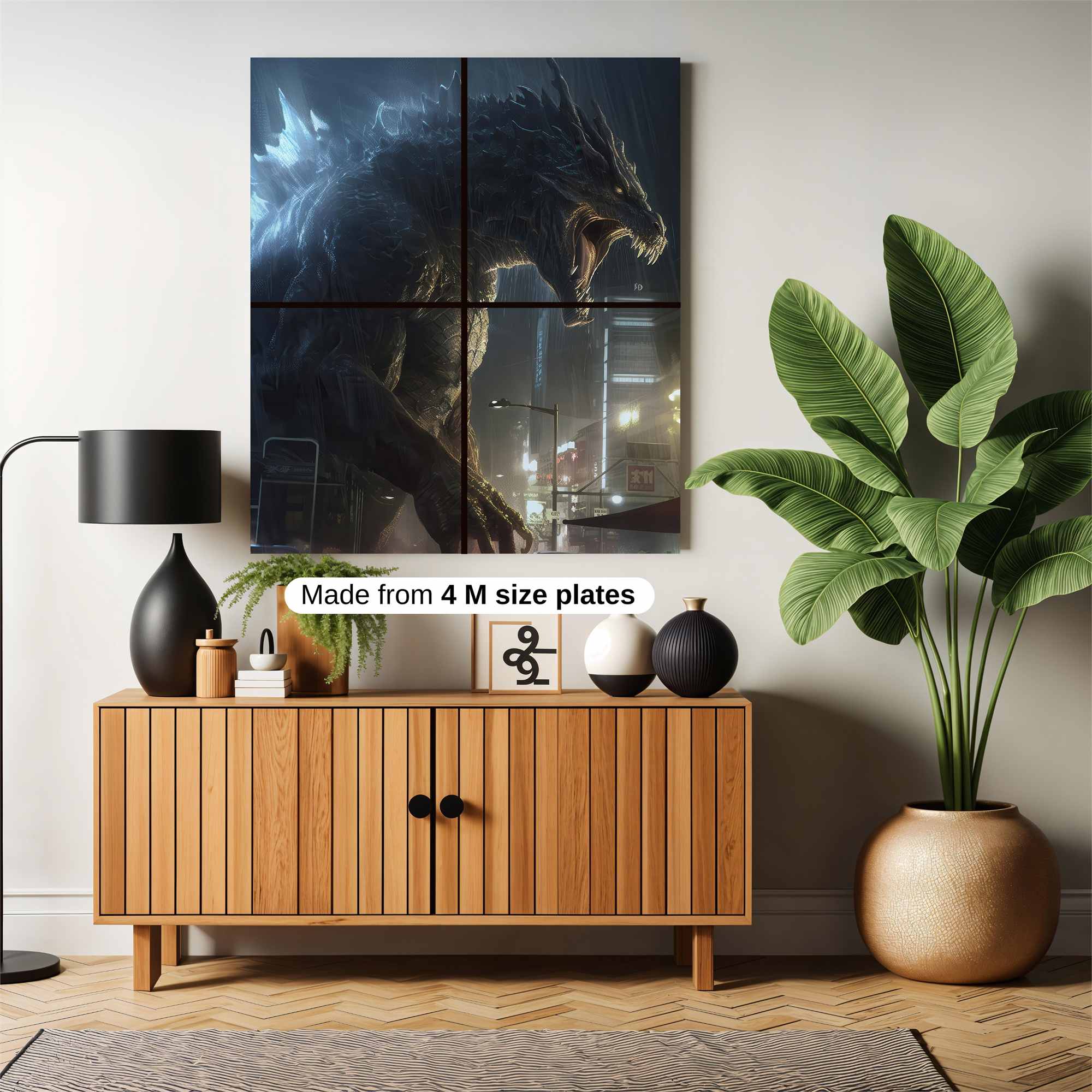 Godzilla Fury Safe Wall Magnetic / M