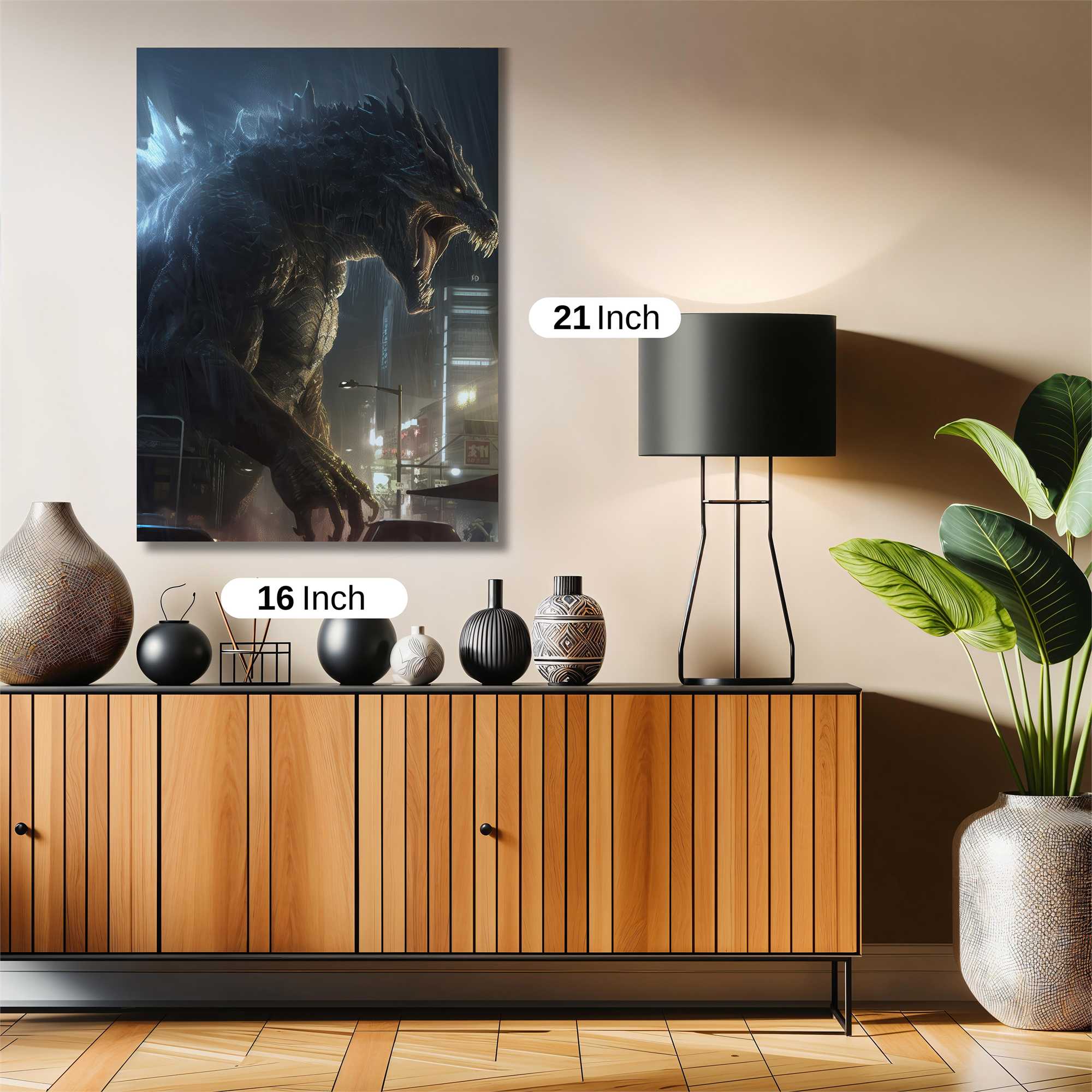 Godzilla Fury Safe Wall Magnetic / M