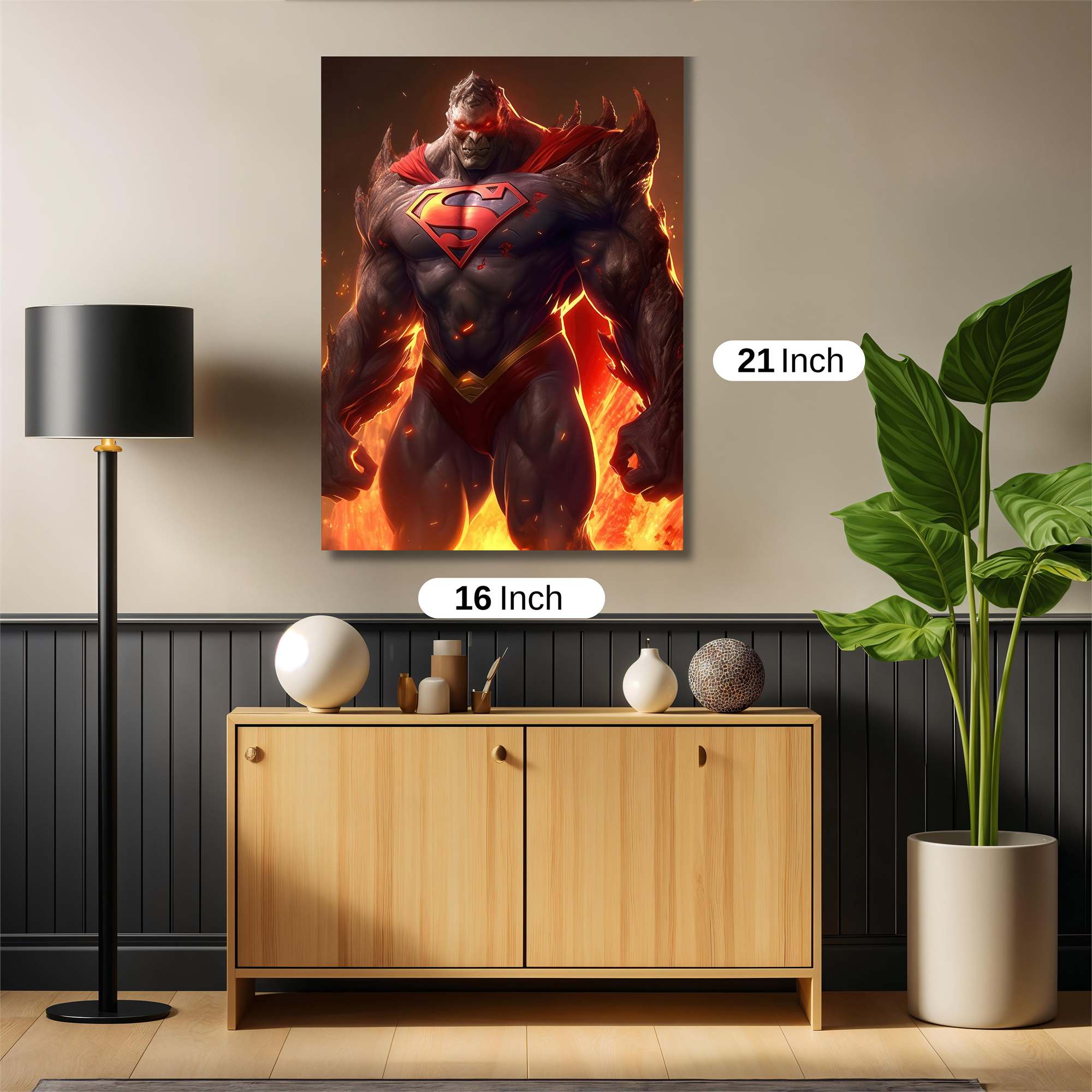 Superman Inferno Safe Wall Magnetic / M