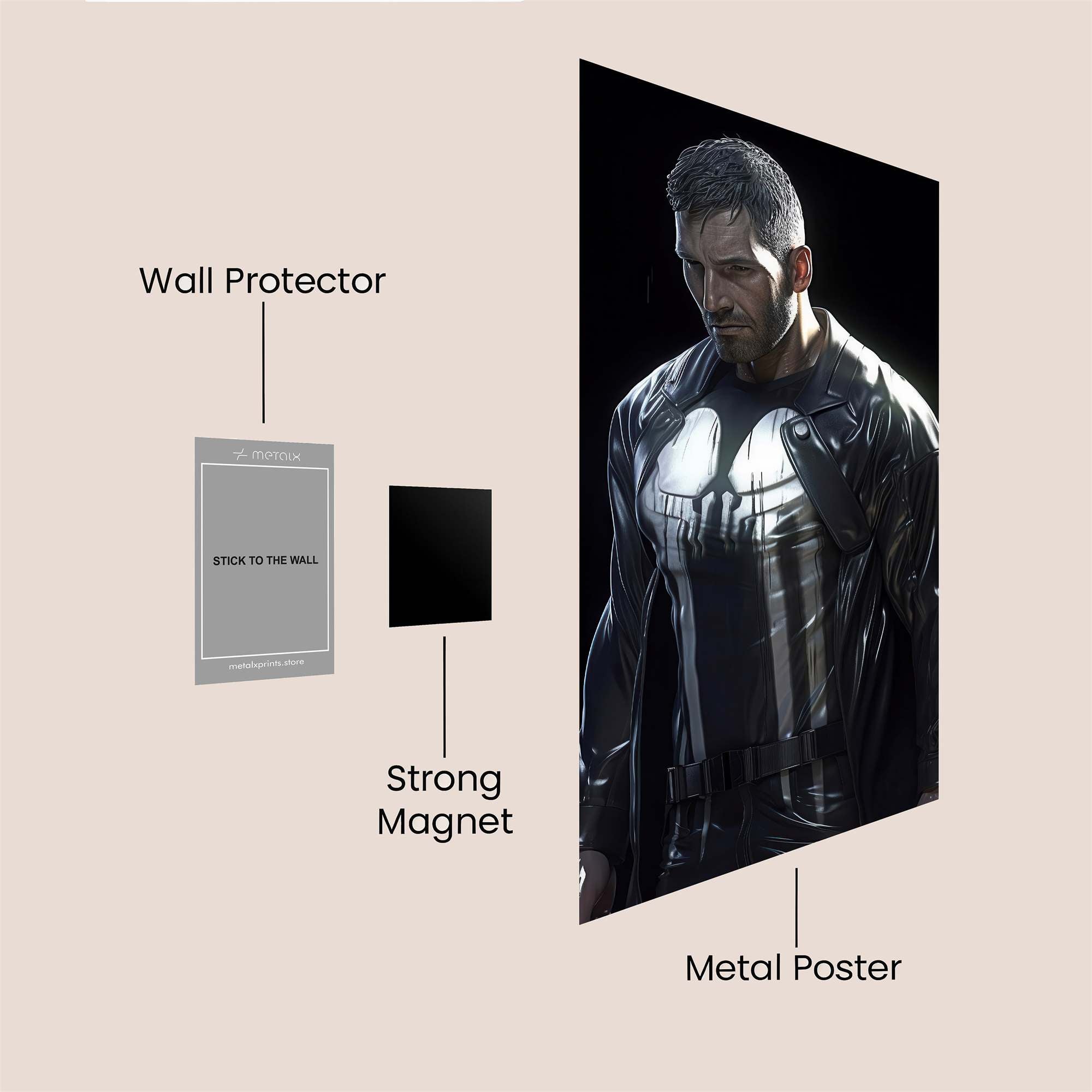 Punisher Resolve Safe Wall Magnetic / M
